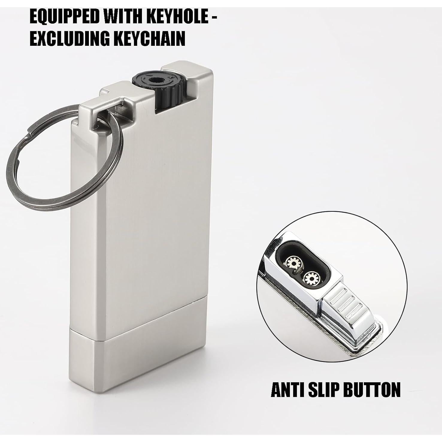 Encendedor de Butano Recargable Copmotds Doble Jet Ajustable - 2 Piezas