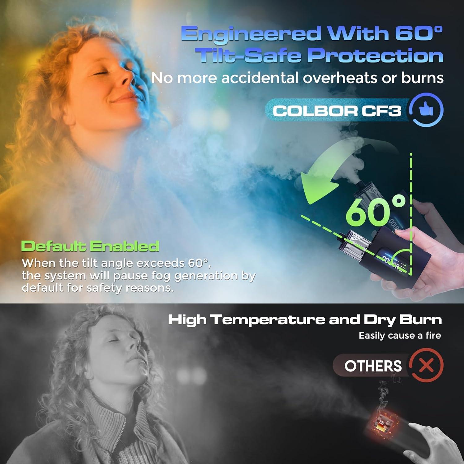 Máquina de Niebla Portátil COLBOR CF3 30W Control Remoto