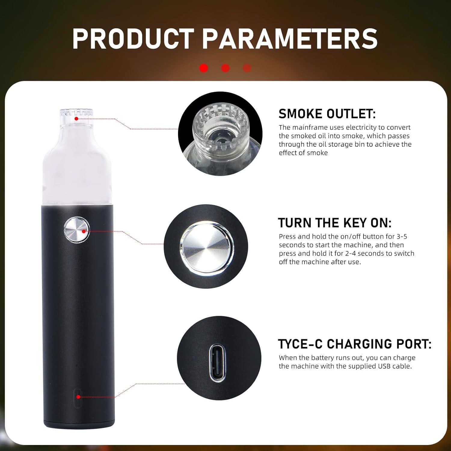 Máquina de Niebla Portátil Gennov Recargable para Eventos