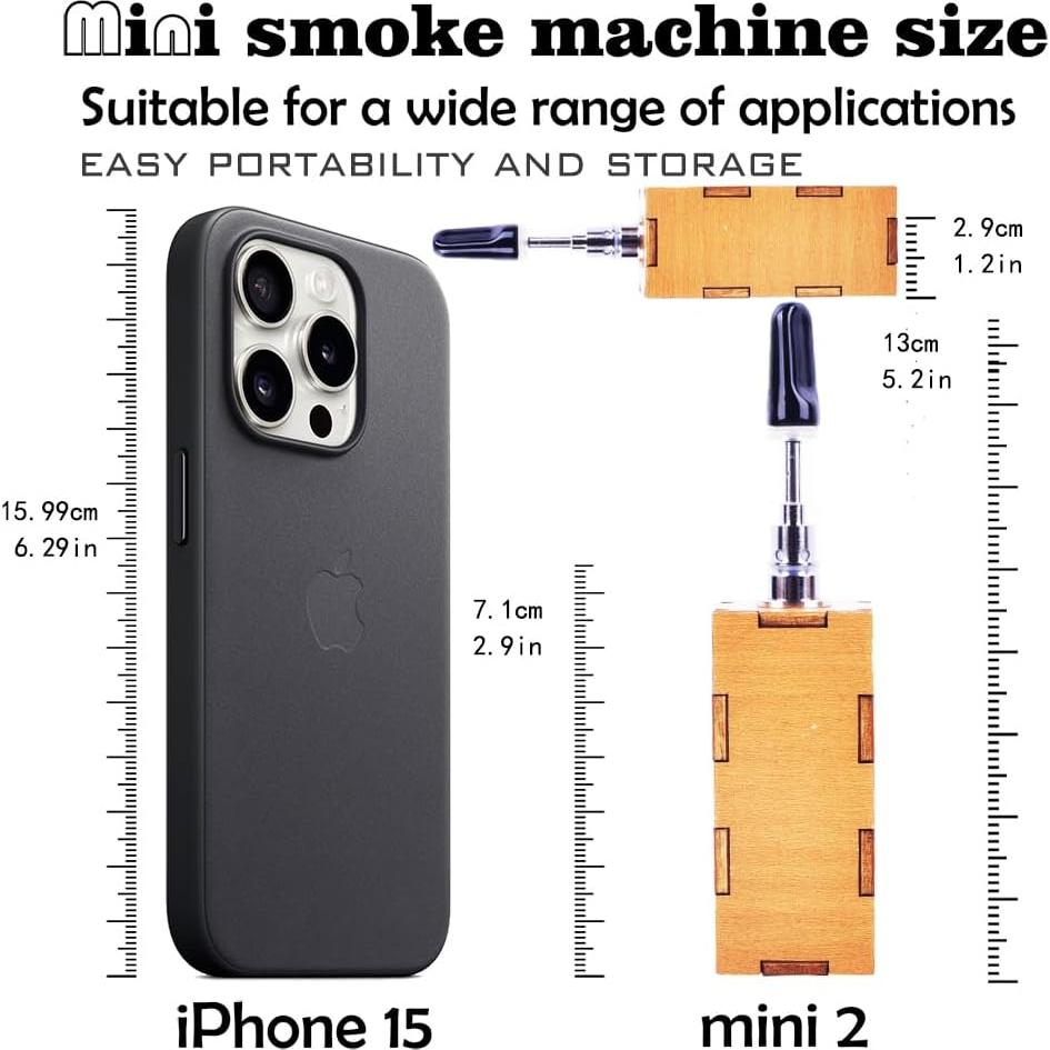 Mini máquina de humo portátil con control remoto - Efectos especiales