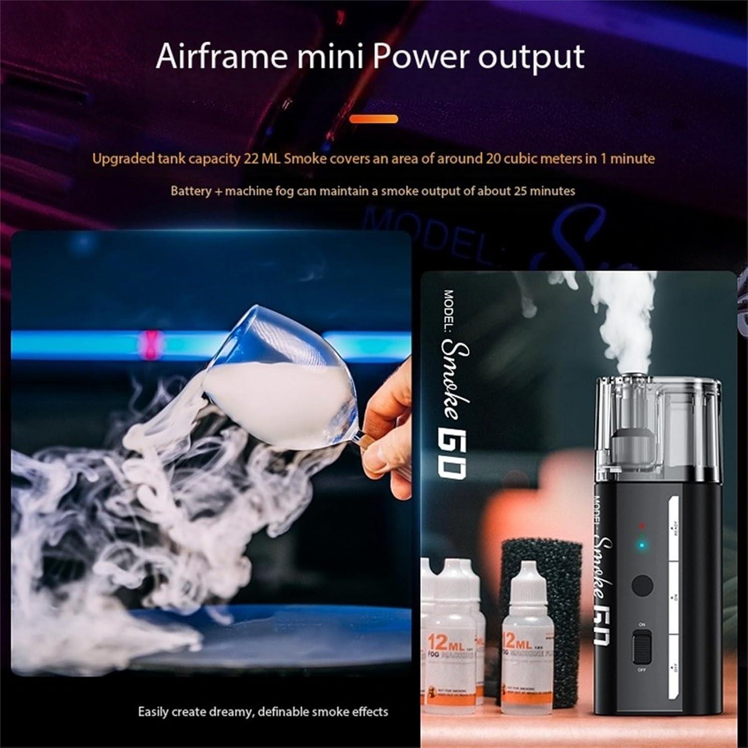 Máquina de Niebla Portátil LENSGO Smoke Go 22ML para Eventos