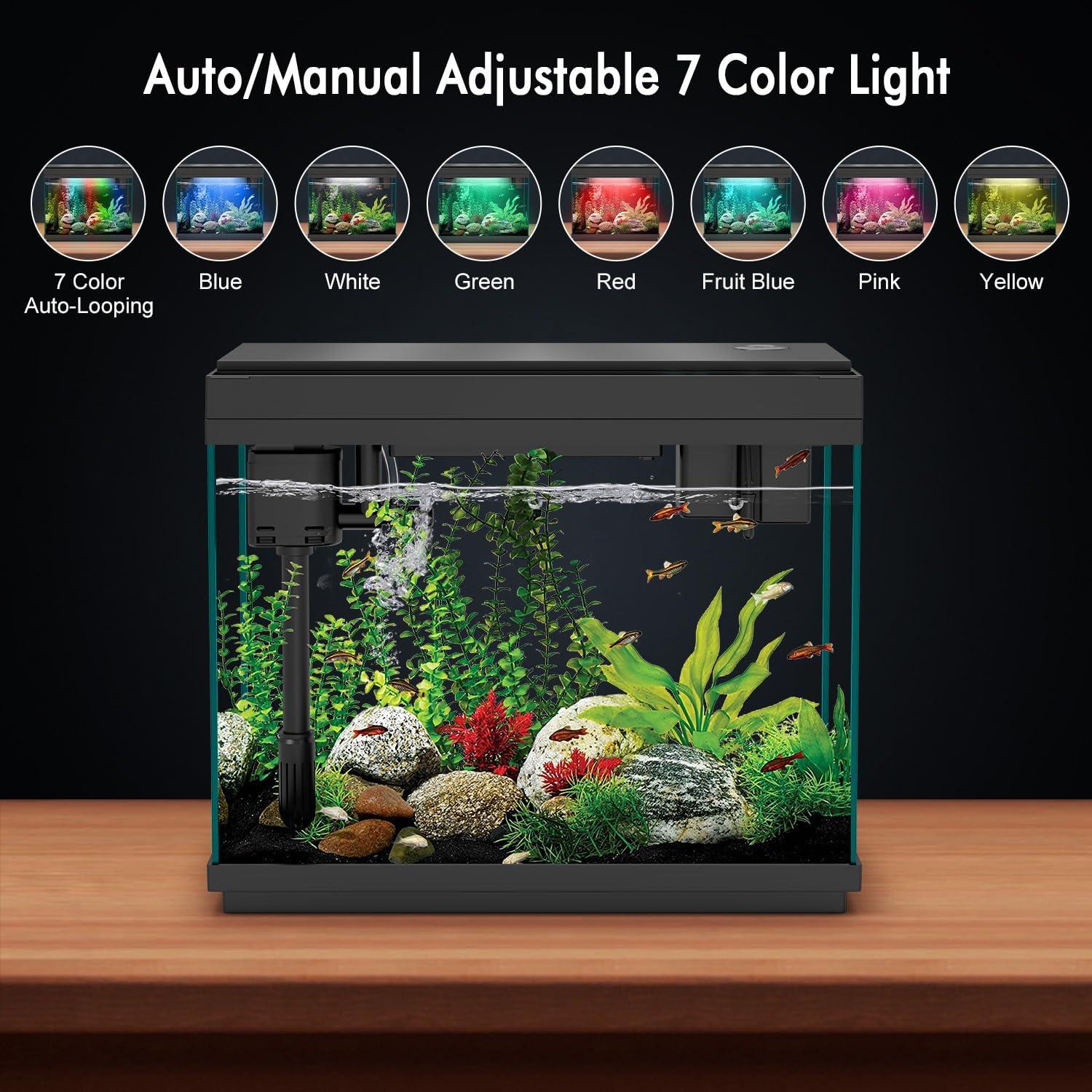 Acuario Inteligente Rechale 9L con Bomba Silenciosa y LED RGB