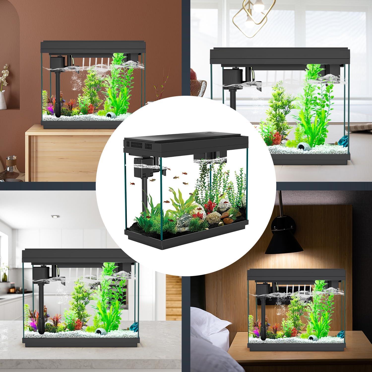 Acuario Inteligente Rechale 9L con Bomba Silenciosa y LED RGB