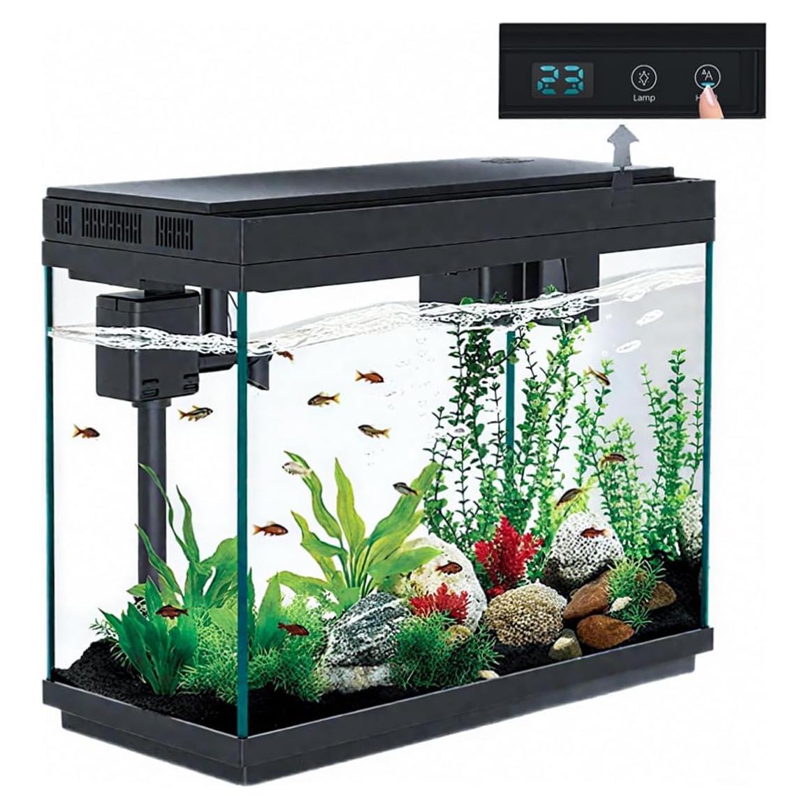 Acuario Inteligente BarkBuddy 9.5L Autolimpiante LED 7 Colores