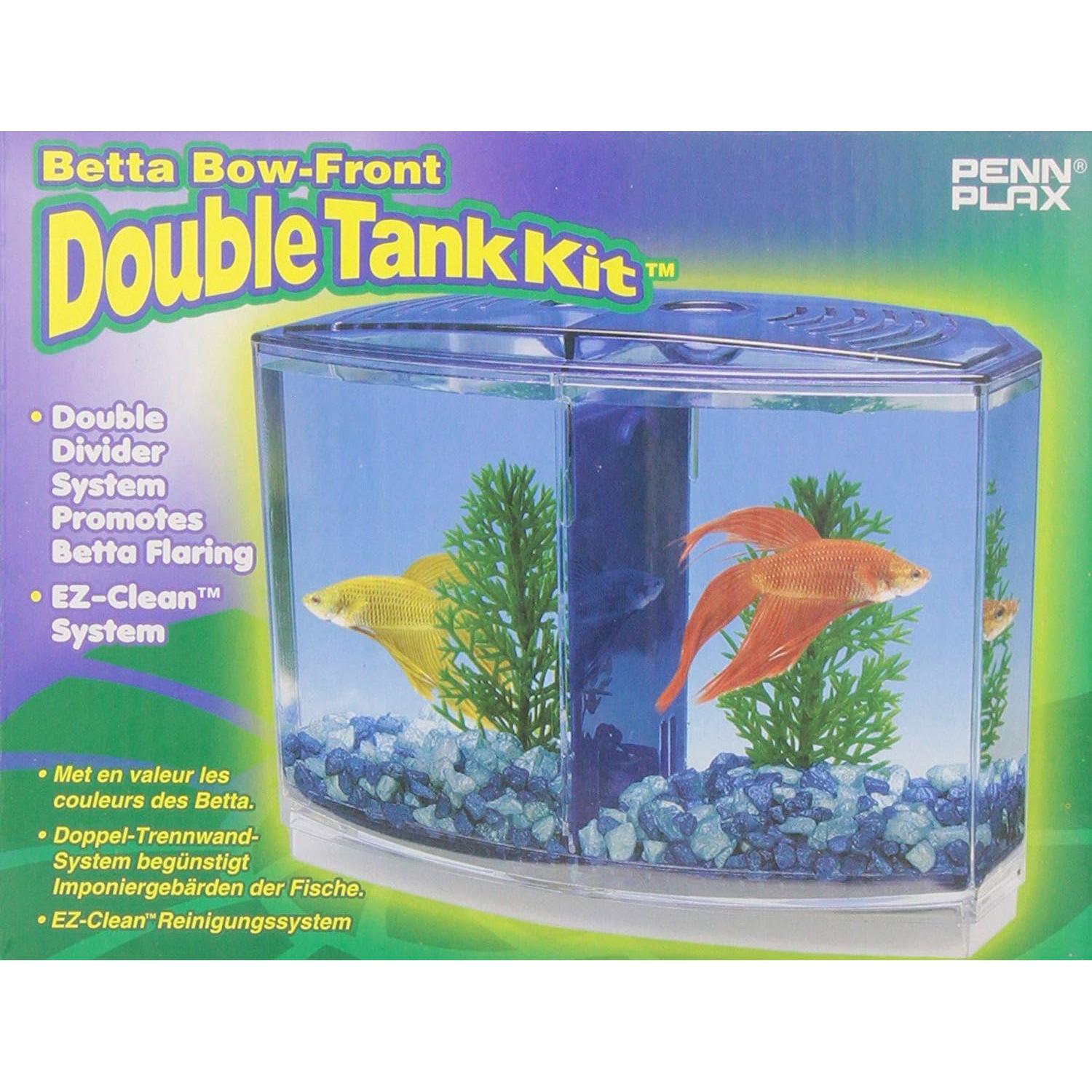 Kit Acuario Penn-Plax Doble Betta Bowfront 19.69x15.24cm