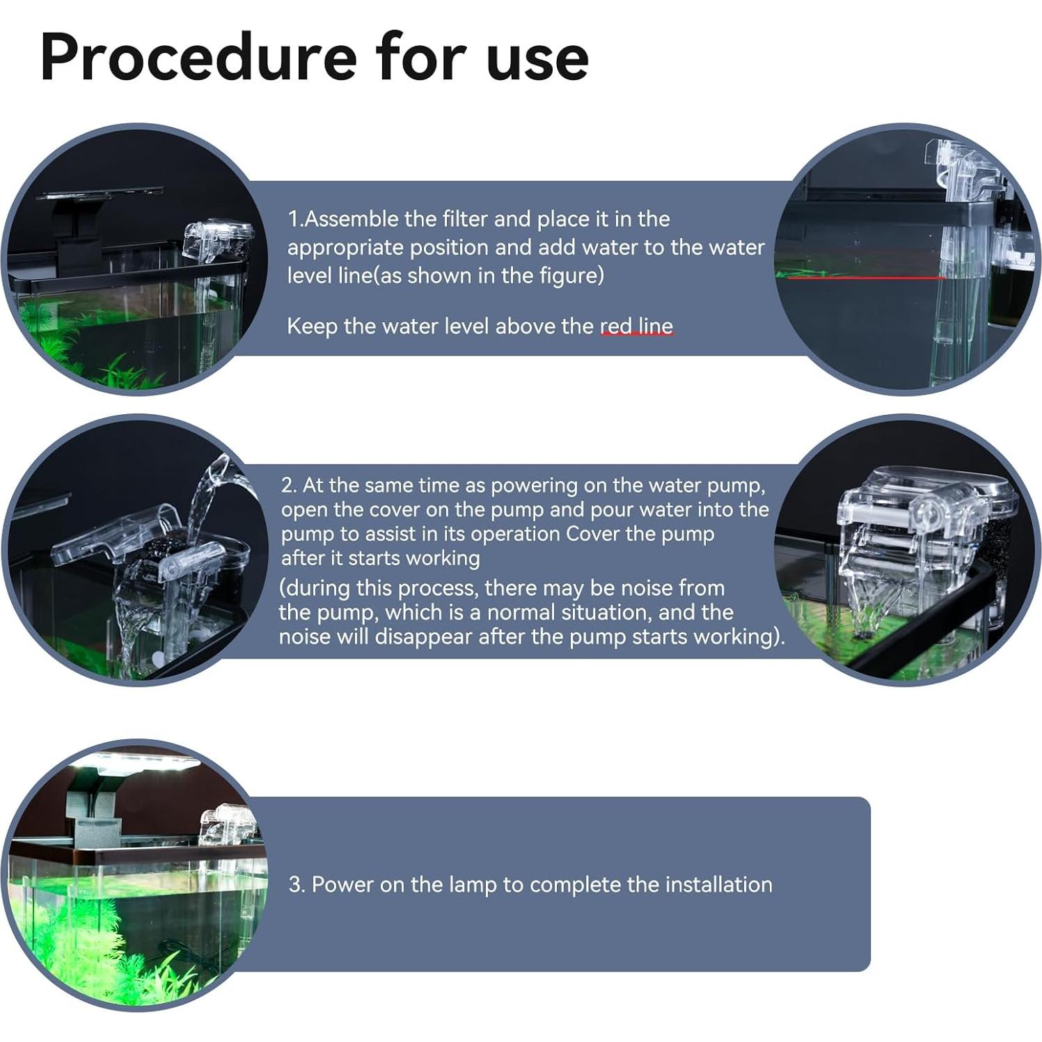 Kit de Acuario 1.5 Galones Wagrvuy con Filtración y LED