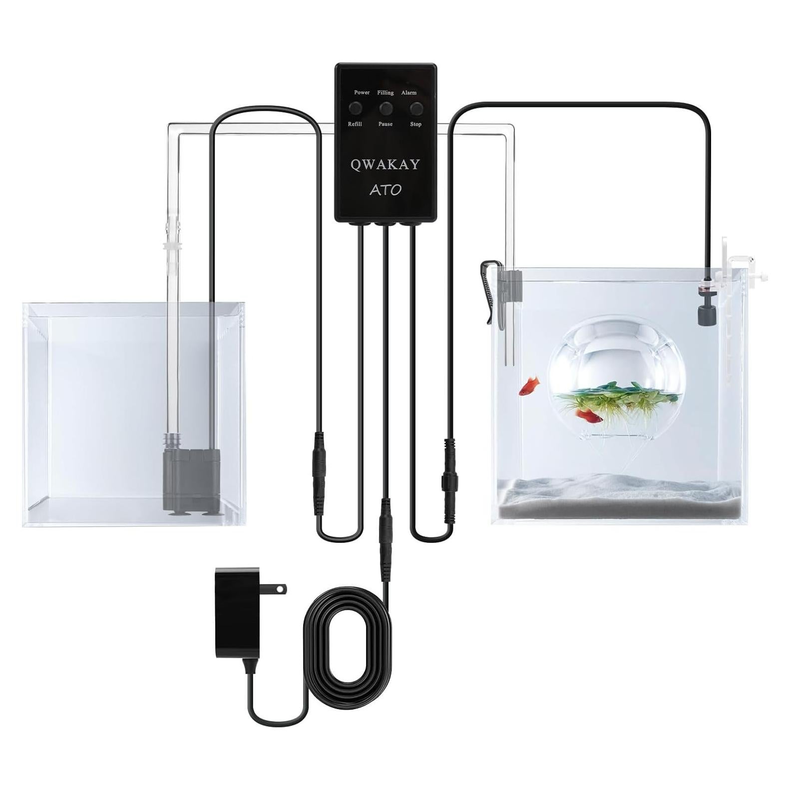 Sistema de Relleno Automático ATO Qwakay para Acuarios