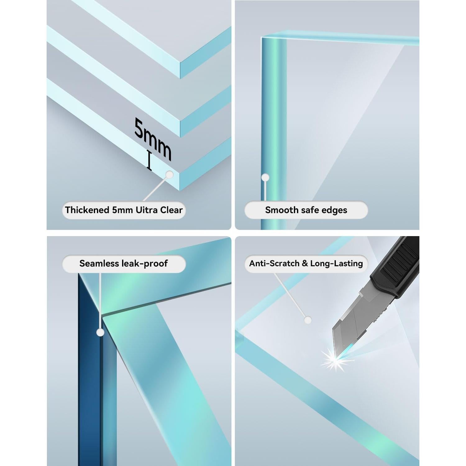 Kit Acuario de Vidrio 9.5 L Minilake con Filtro y Luz LED