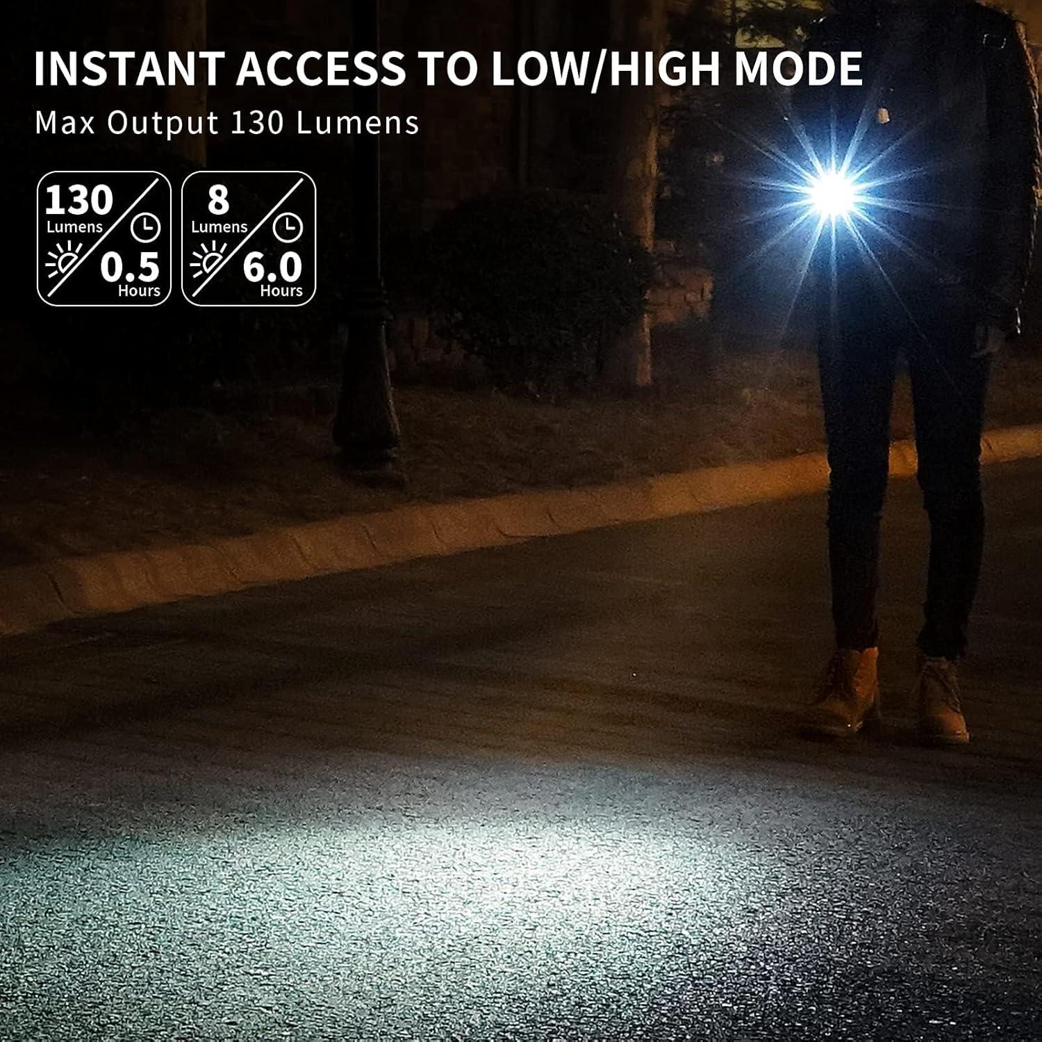 Linterna LED MecArmy X2S Mini EDC Acero Inoxidable 130 Lúmenes