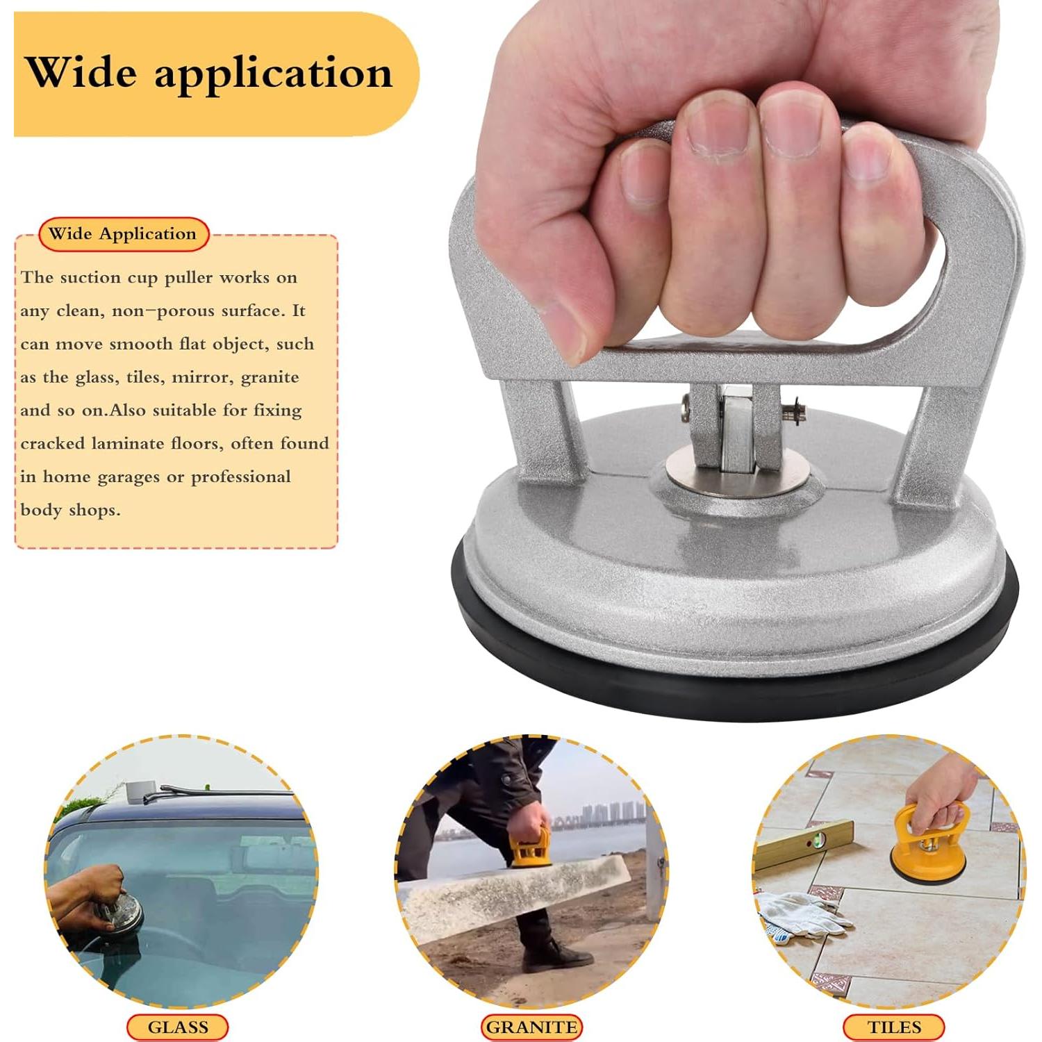 Elevador de Ventosas de Vidrio Aluminio 2Pack 50kg ASDFGHT