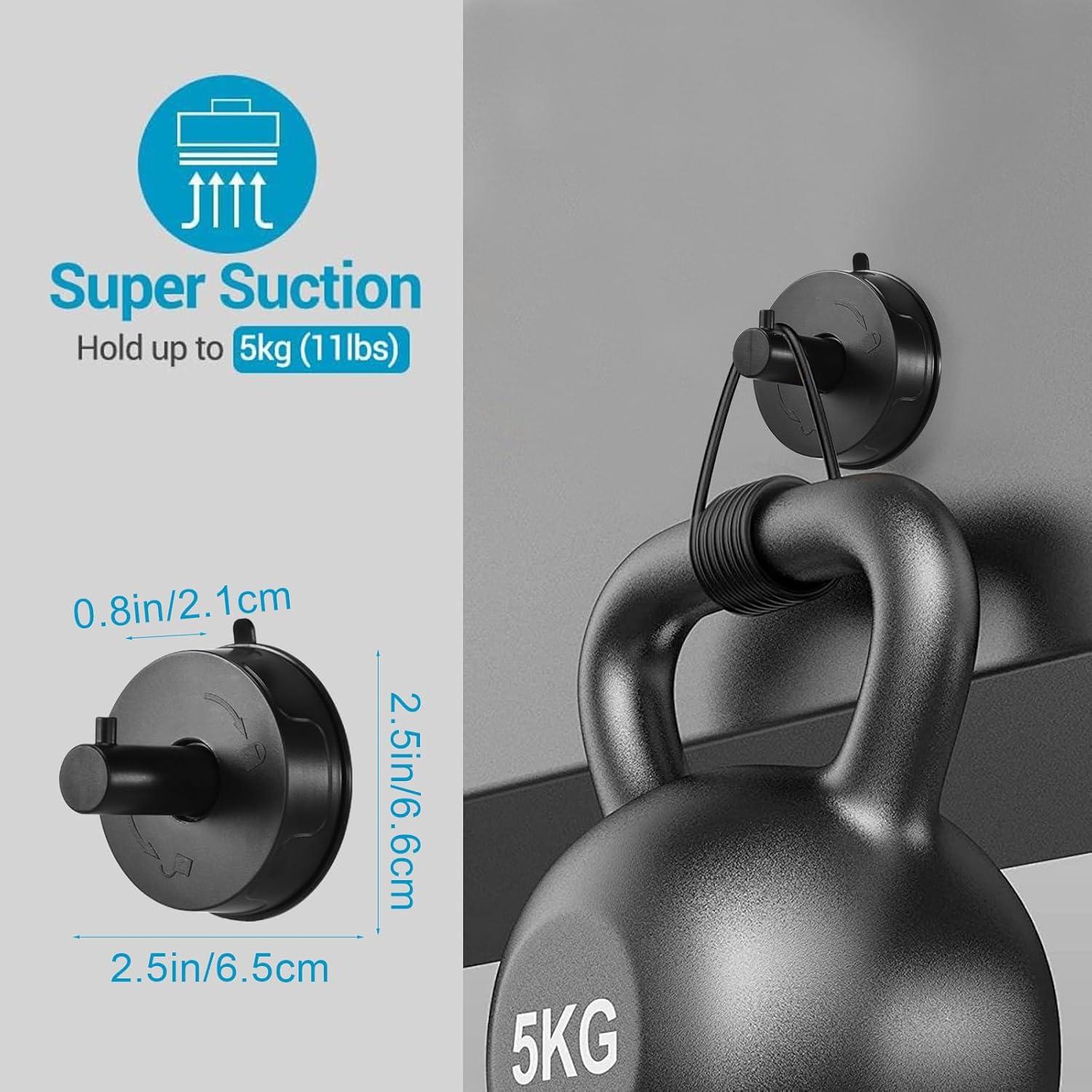 Ganchos de Ventosa DHLXH para Cocina y Baño - 4 Unidades