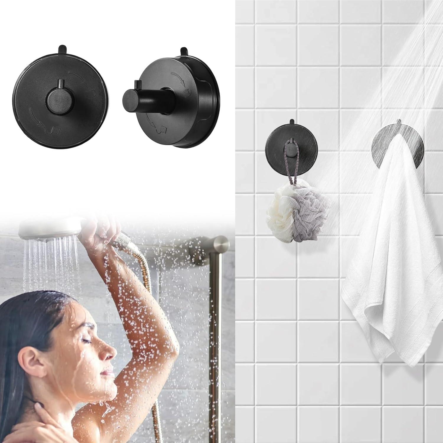 Ganchos de Ventosa DHLXH para Cocina y Baño - 4 Unidades