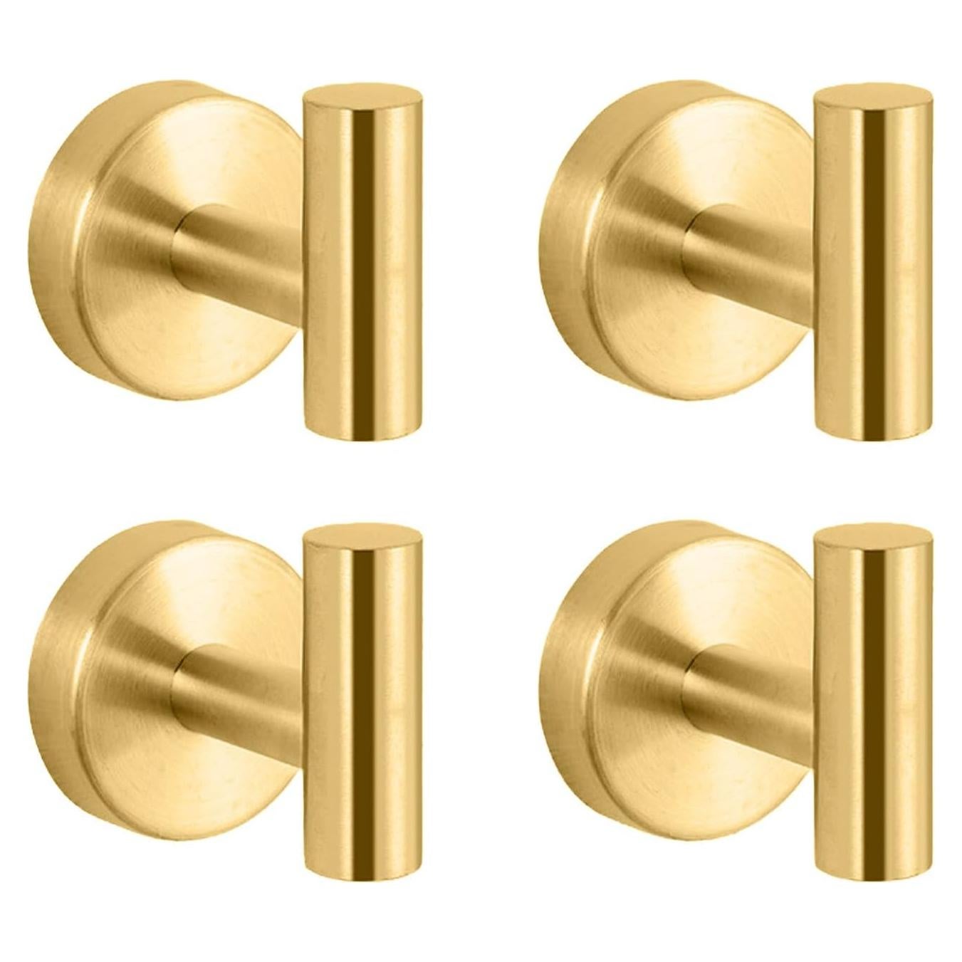 Ganchos de Ventosa CCDANSIYUCR Dorado 4PCS Alta Resistencia