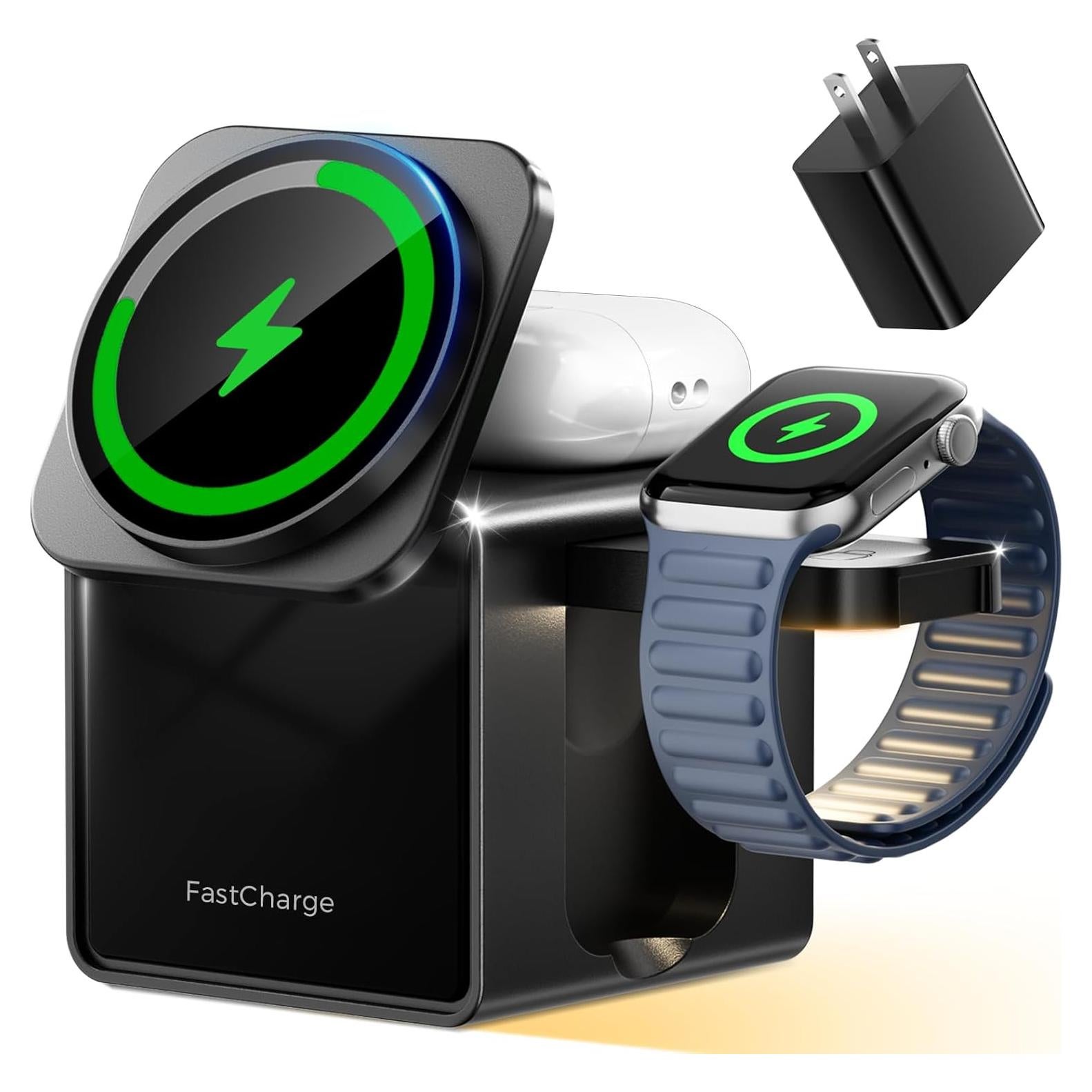 Estación de Carga 3 en 1 MagSafe Likzest para iPhone 12-17