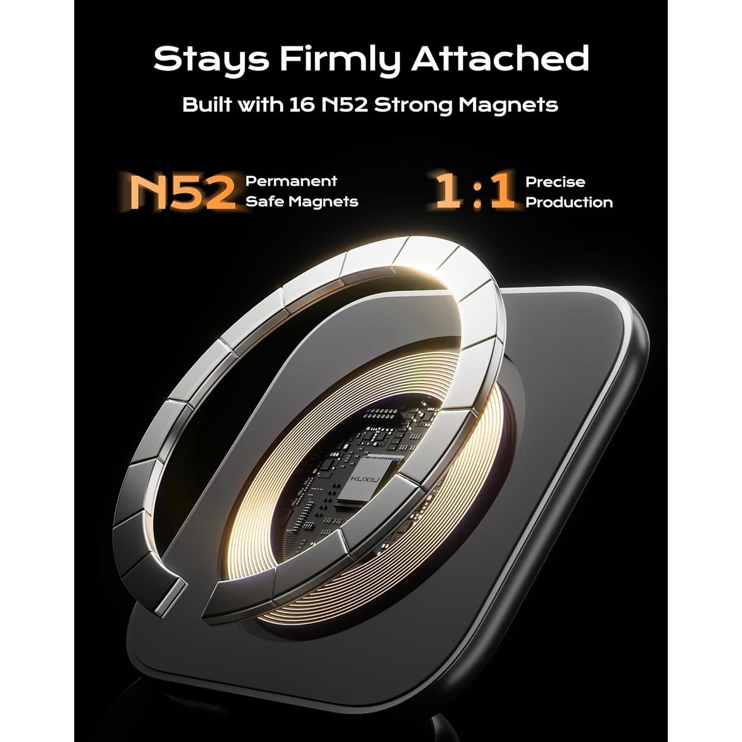 Cargador Inalámbrico Magnético KU XIU X40 25W 3 en 1 para iPhone