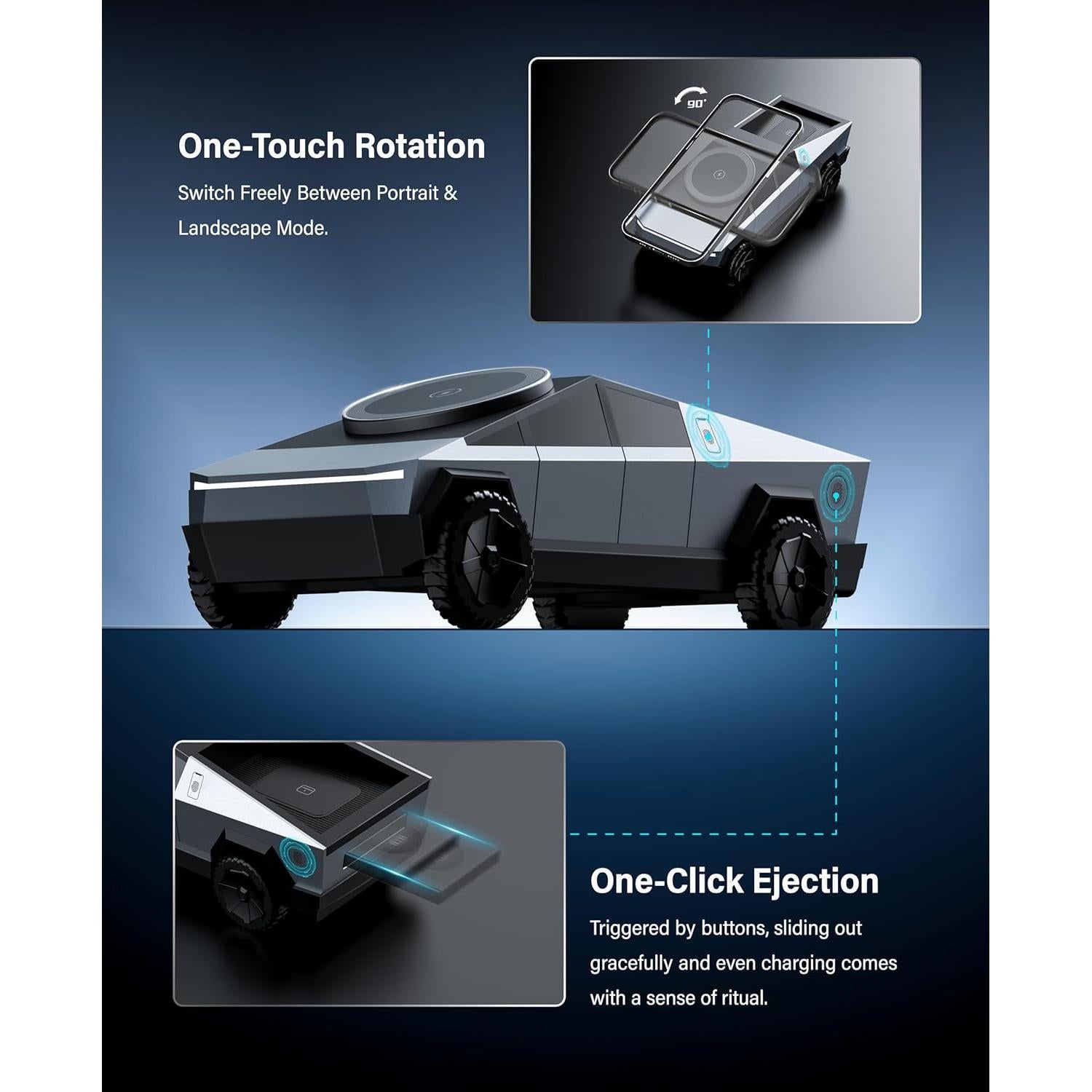 Soporte de Carga Inalámbrica 3 en 1 Cyberdock para Apple