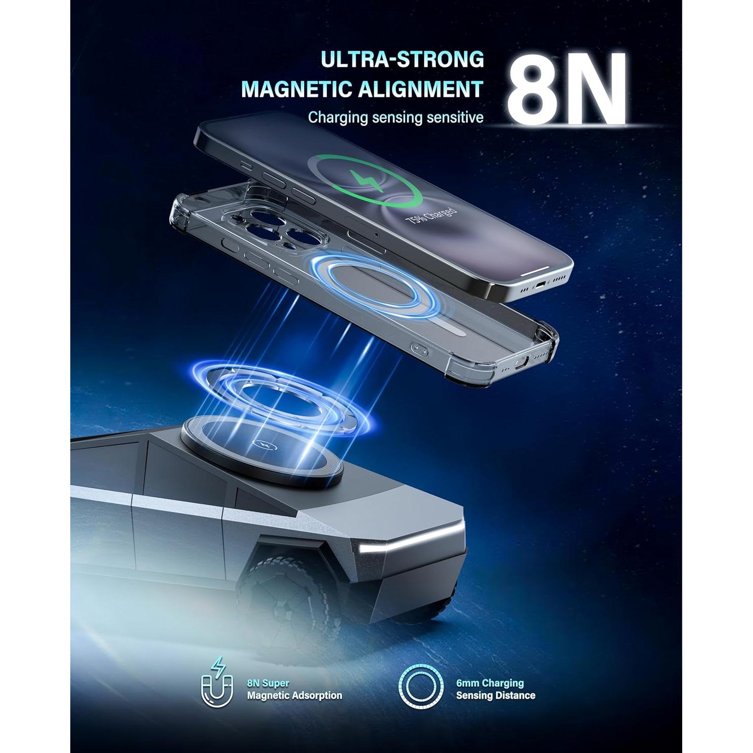 Soporte de Carga Inalámbrica 3 en 1 Cyberdock para Apple