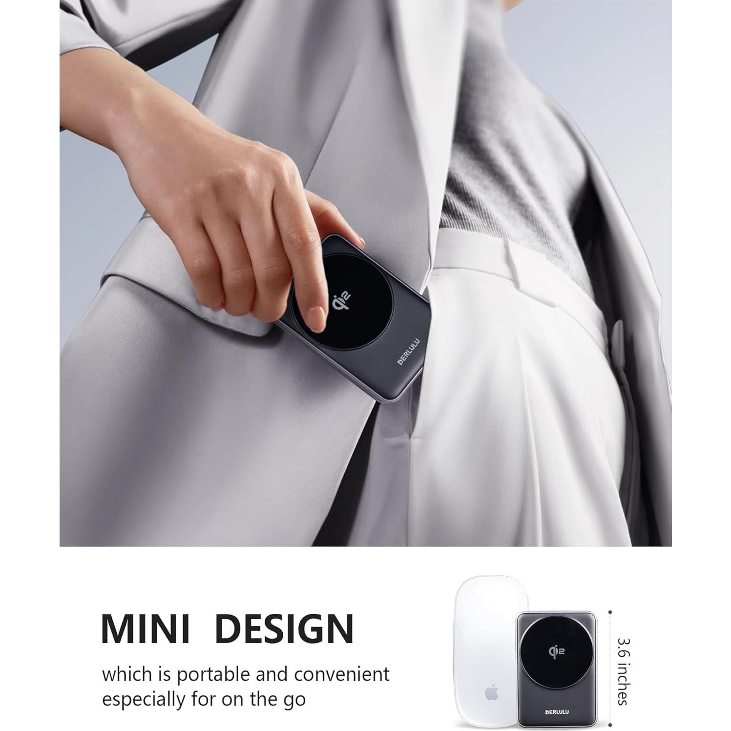 Cargador Inalámbrico 3 en 1 Qi2 DERLULU 15W para Apple