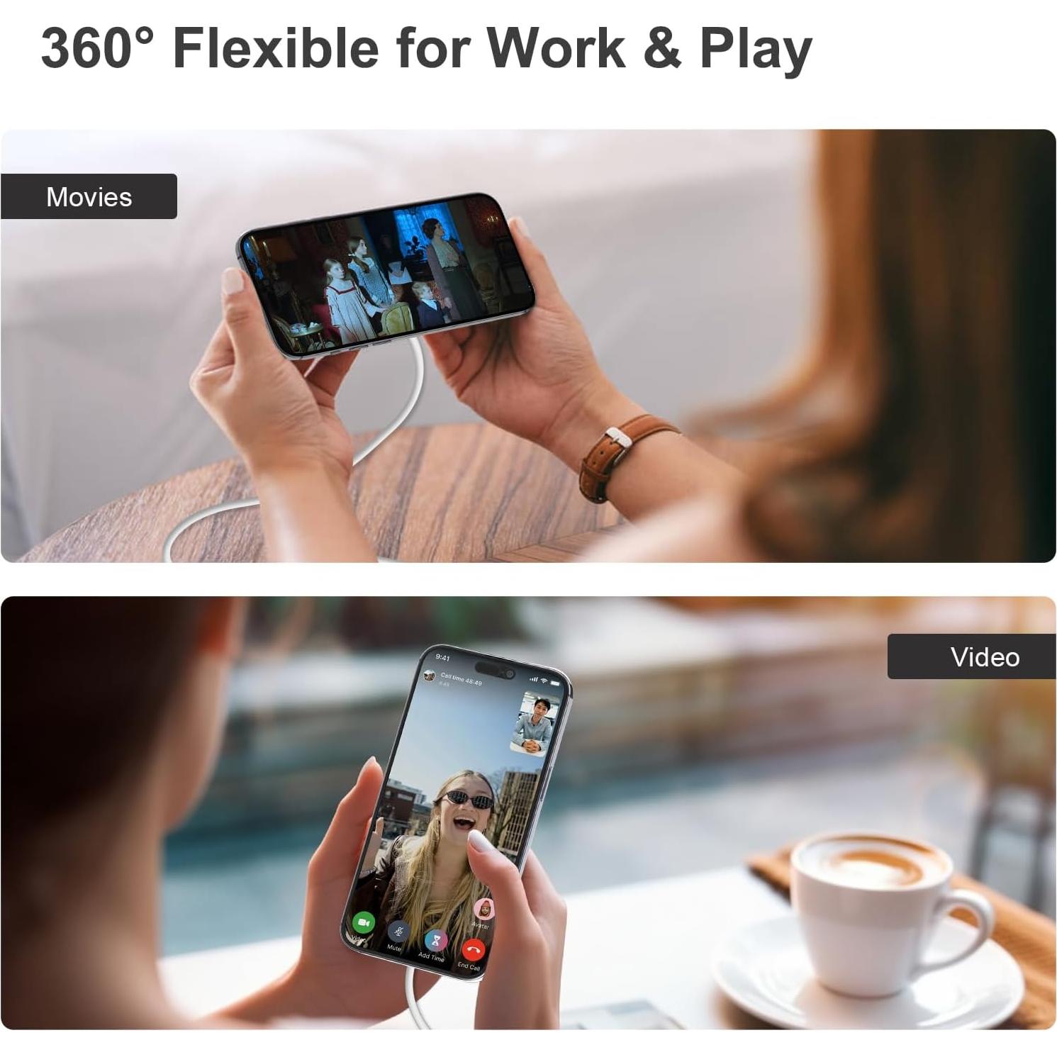 Cargador Magnético 15W para iPhone + Adaptador PD 25W