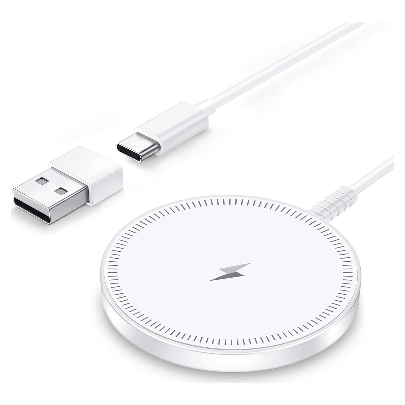 Cargador Inalámbrico Magnético Magsafe para iPhone 12-17 y AirPods