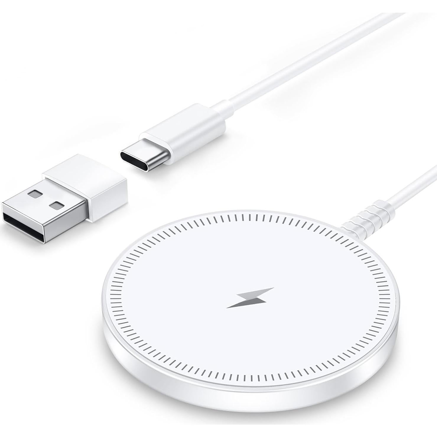 Cargador Inalámbrico Magnético Magsafe para iPhone 12-17 y AirPods