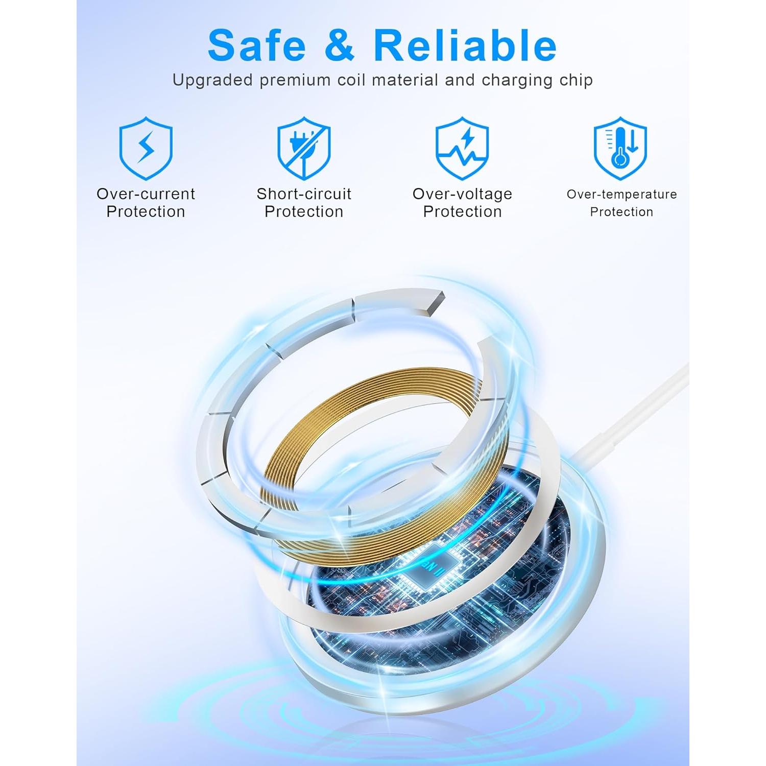 Cargador Inalámbrico Rápido 3 en 1 Mag-Safe Apple M9