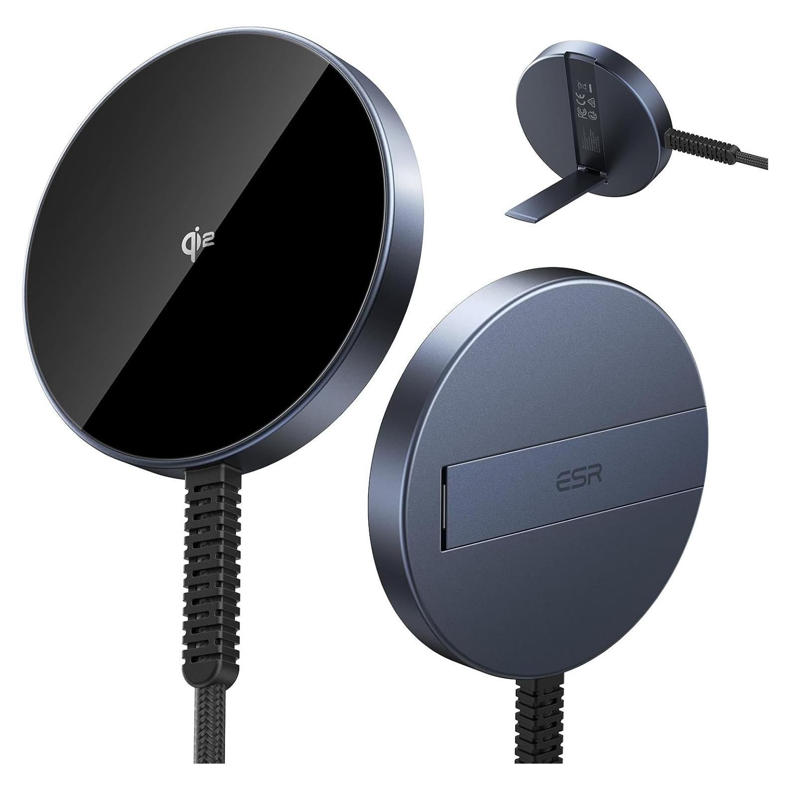 Cargador Inalámbrico ESR MagSafe 15W con Soporte - Azul