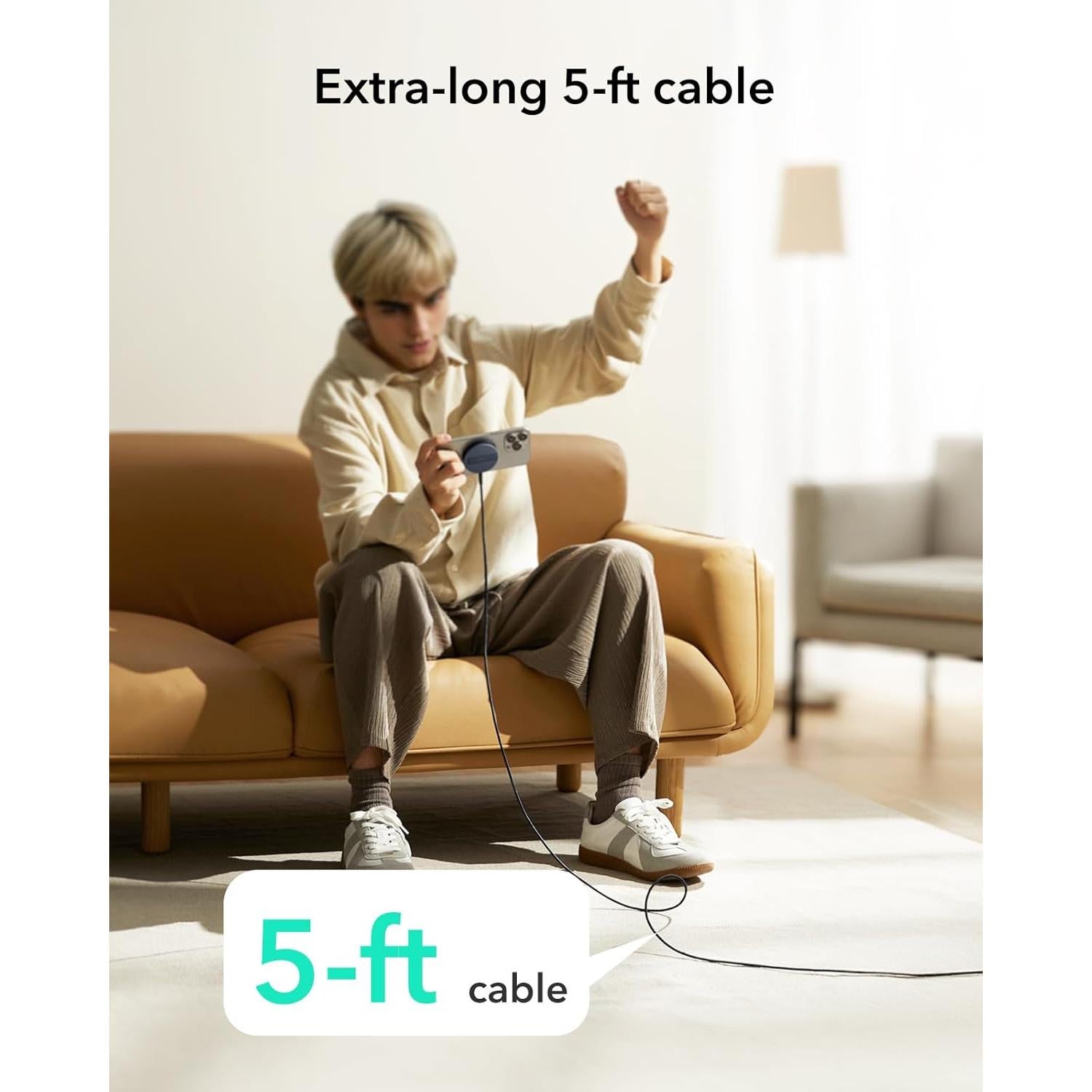 Cargador Inalámbrico ESR MagSafe 15W con Soporte - Azul