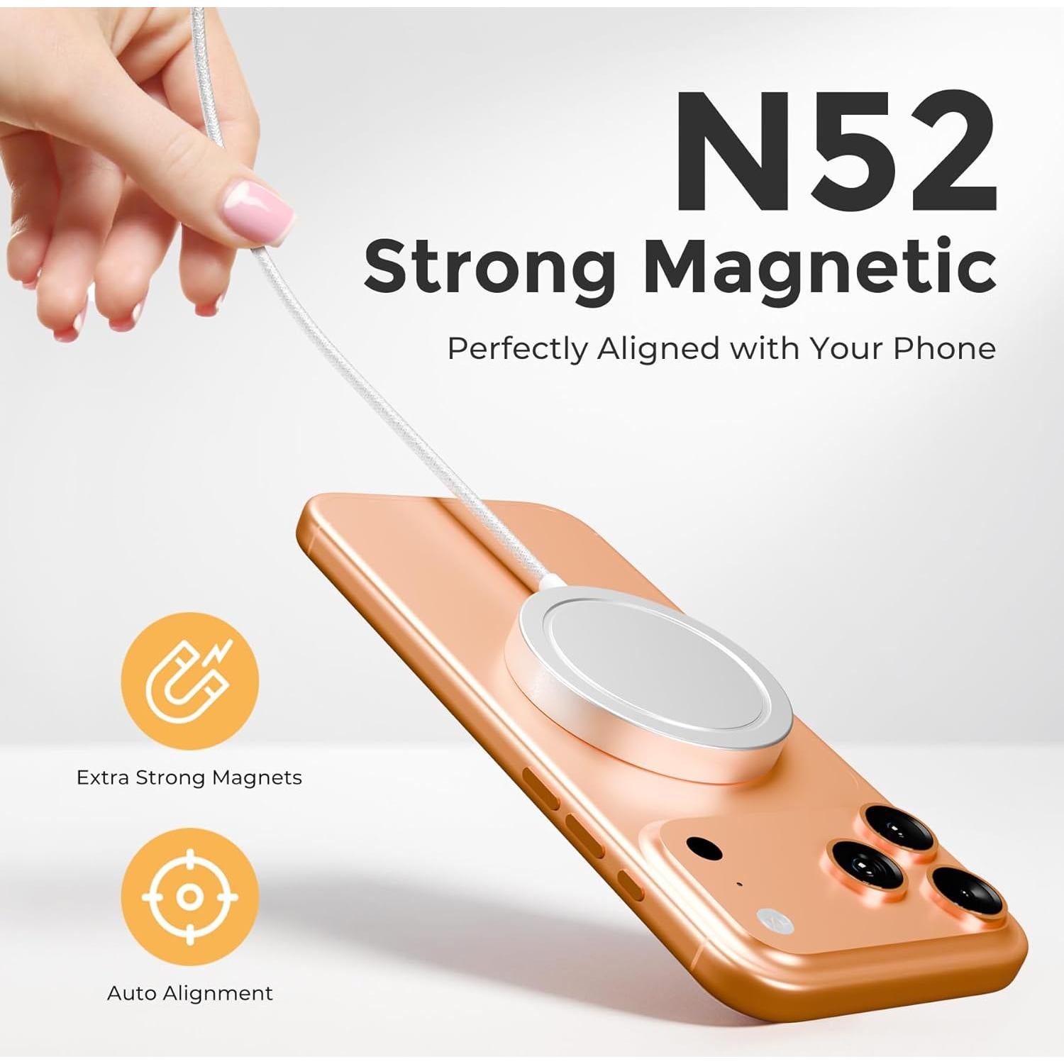 Base de Carga Inalámbrica Magnética 25W para iPhone y AirPods