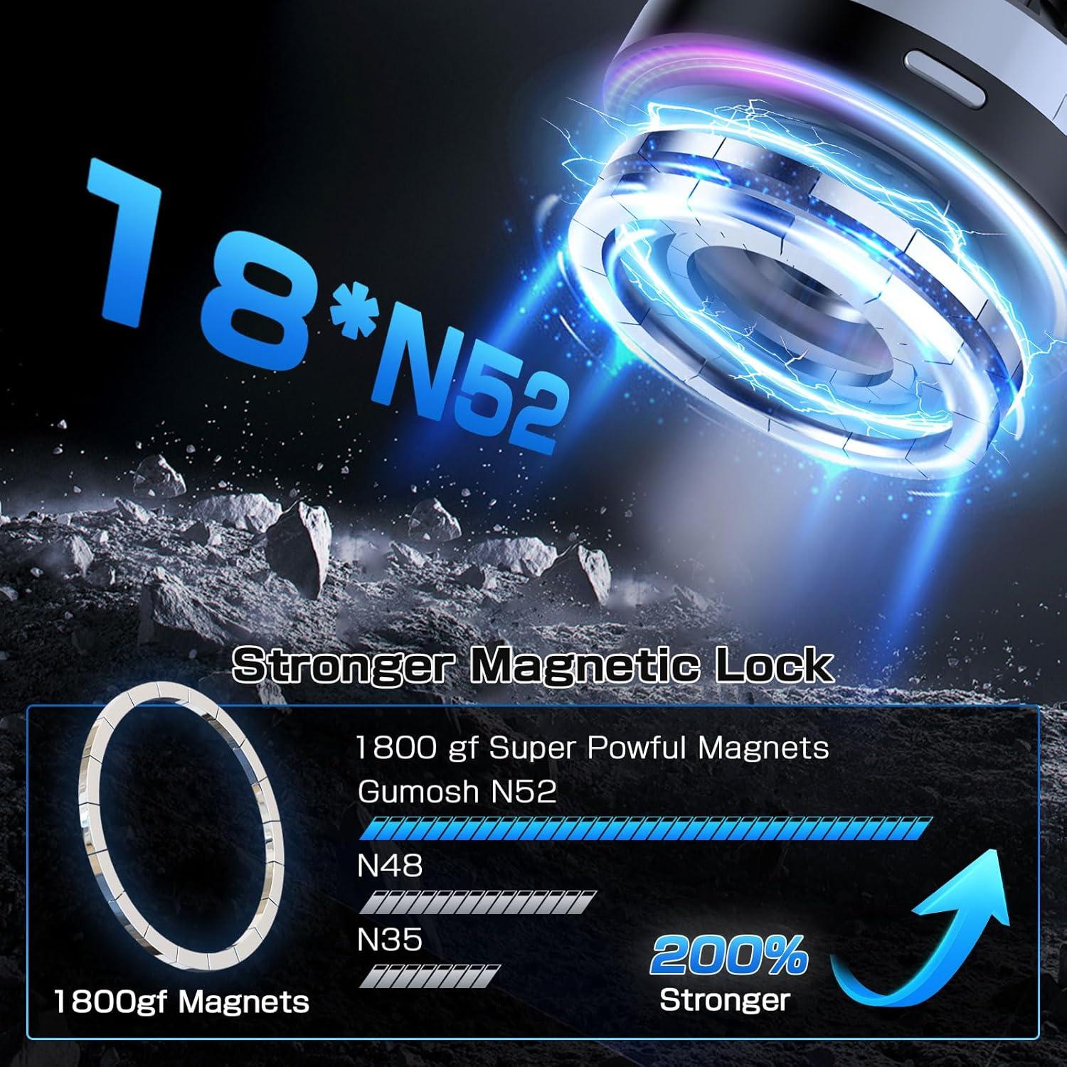 Cargador de Coche Inalámbrico Qi2 OUNAIDE 15W para iPhone