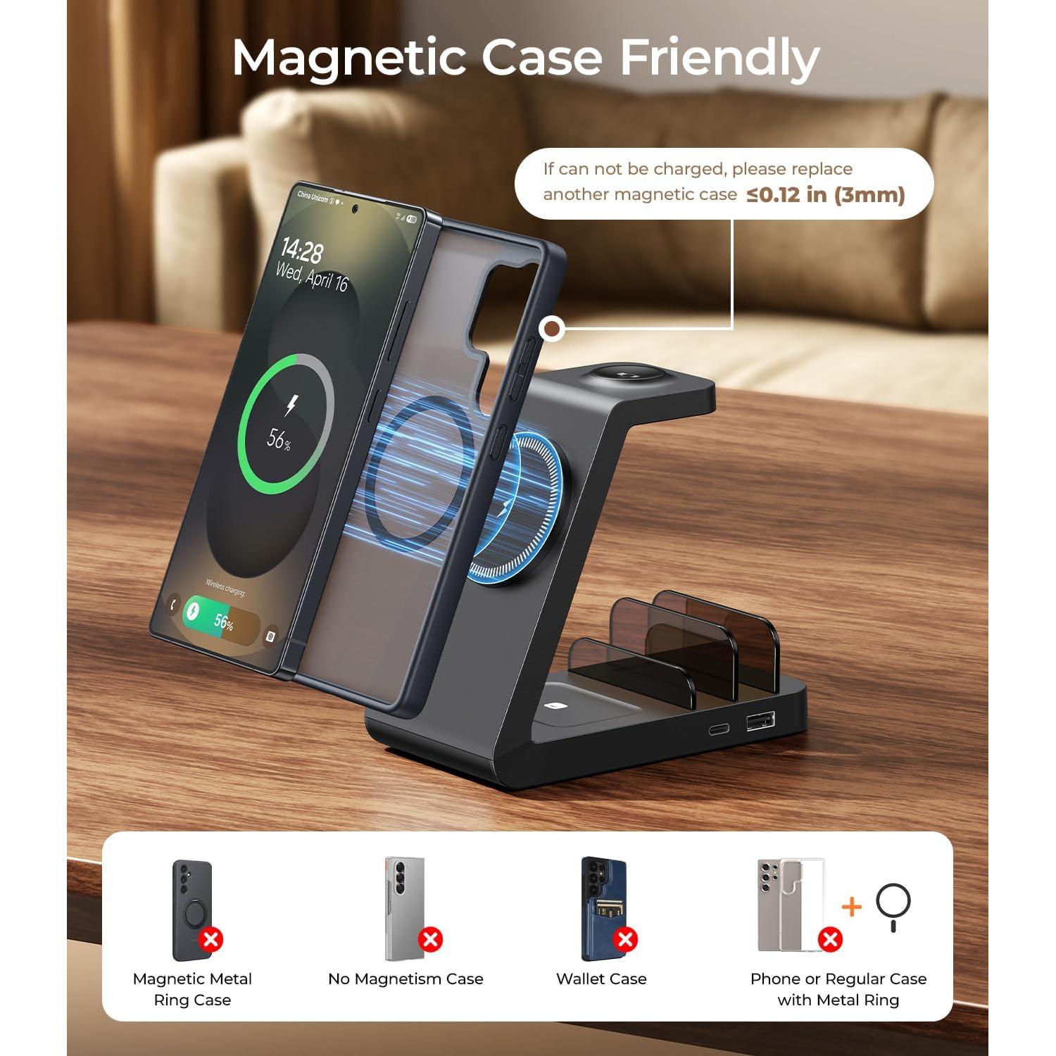 Cargador Inalámbrico Magnético 5 en 1 Samsung G806