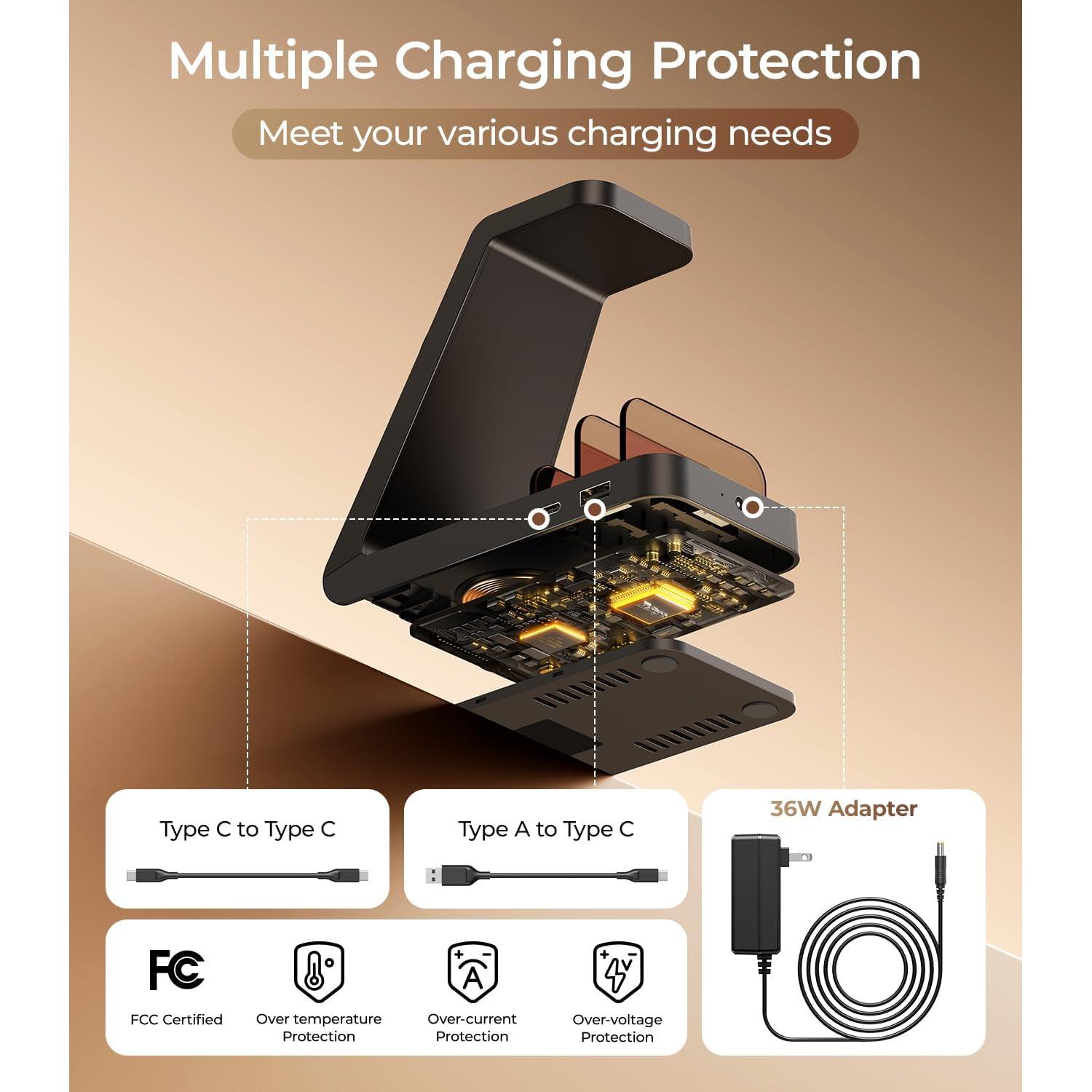 Cargador Inalámbrico Magnético 5 en 1 Samsung G806