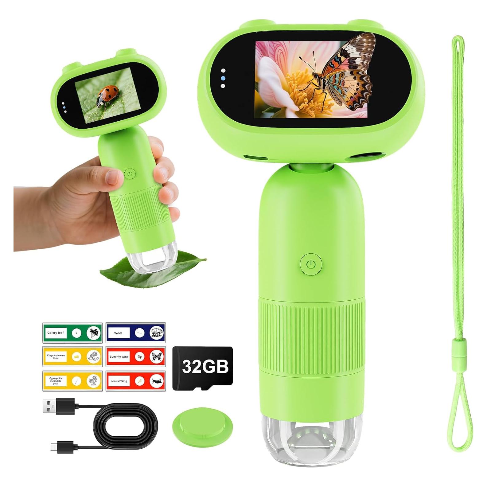 Microscopio Digital de Mano Aurosports 1000X 2" HD IPS