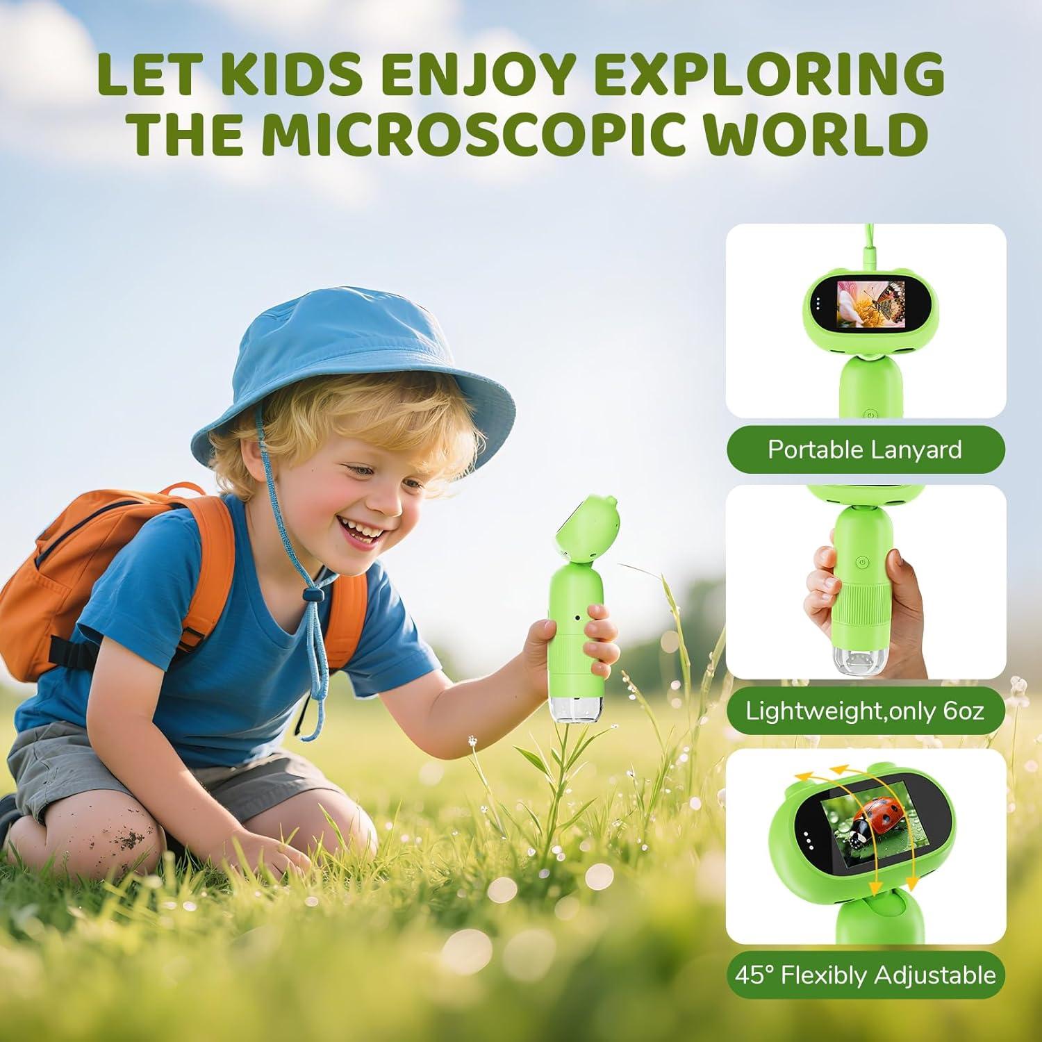 Microscopio Digital de Mano Aurosports 1000X 2" HD IPS