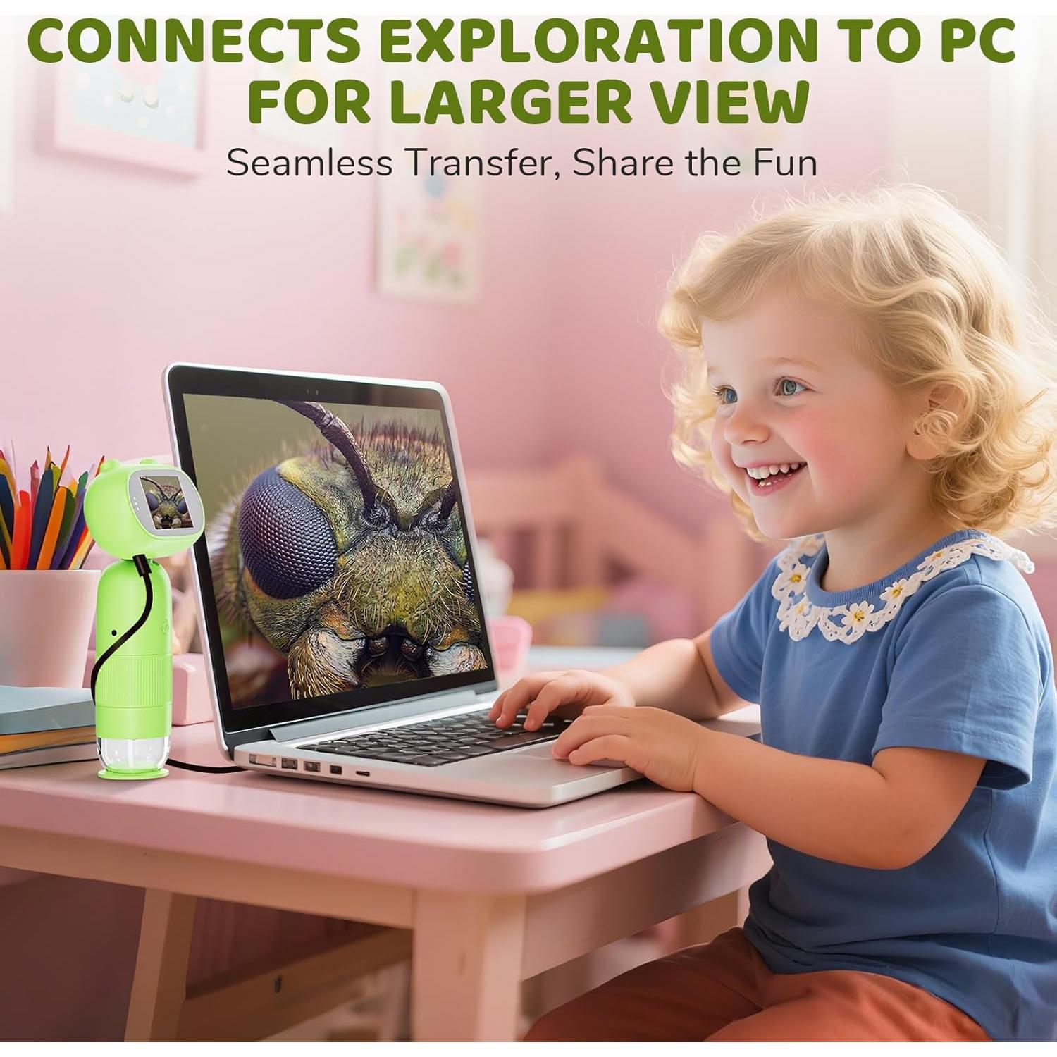 Microscopio Digital de Mano Aurosports 1000X 2" HD IPS