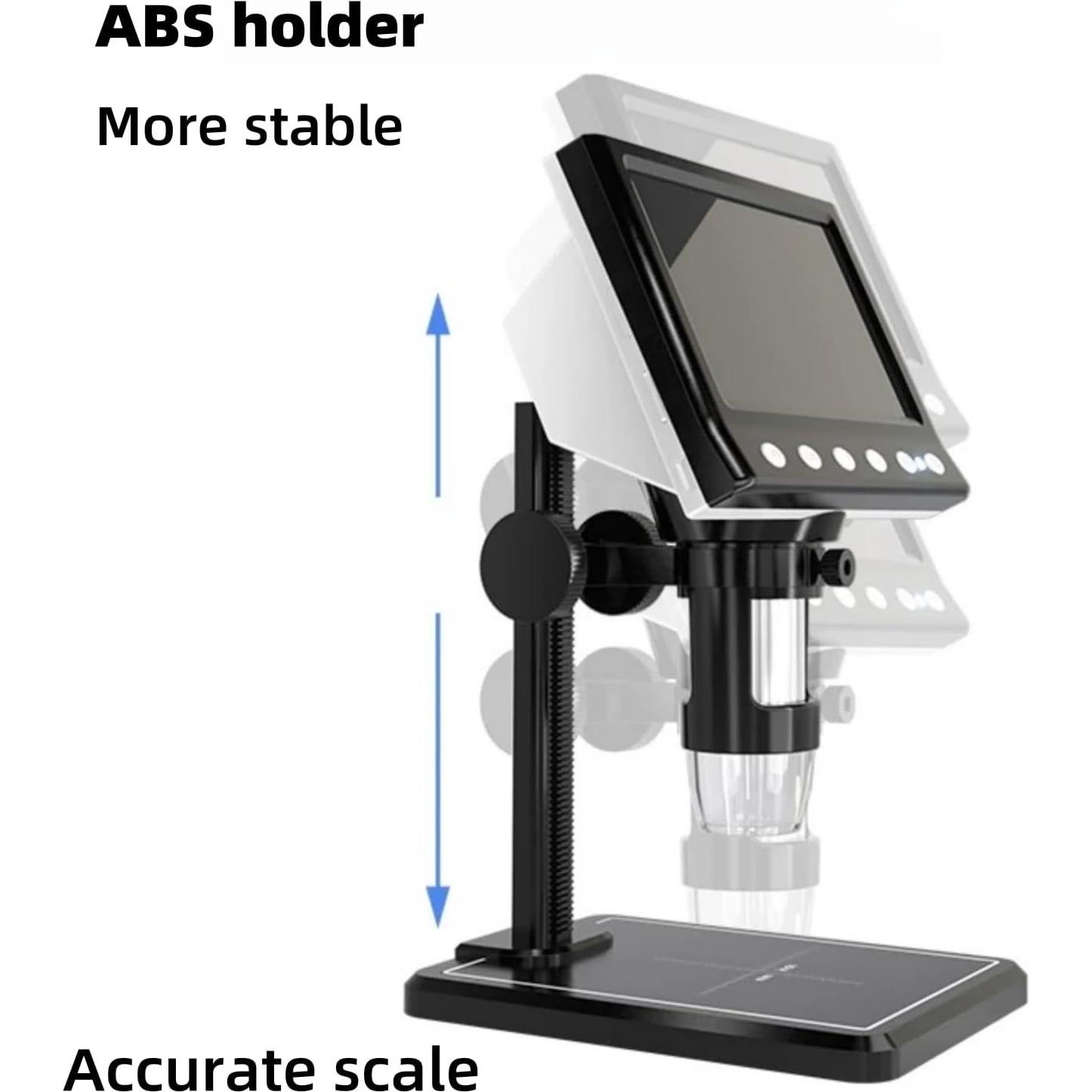 Microscopio Digital HUPECHAM 1000X 1080P LCD 4.3" Recargable