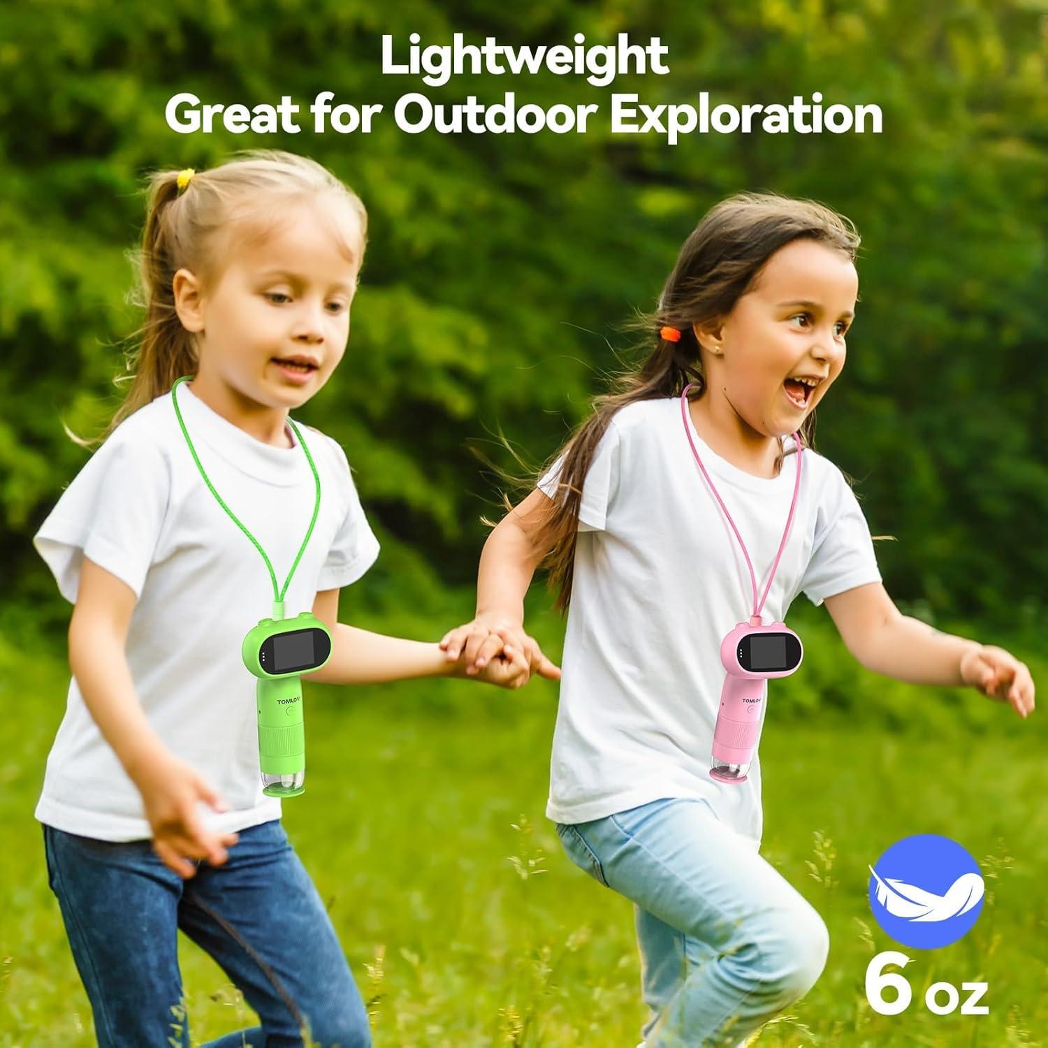 Microscopio Digital Portátil TOMLOV P30 para Niños 1000X