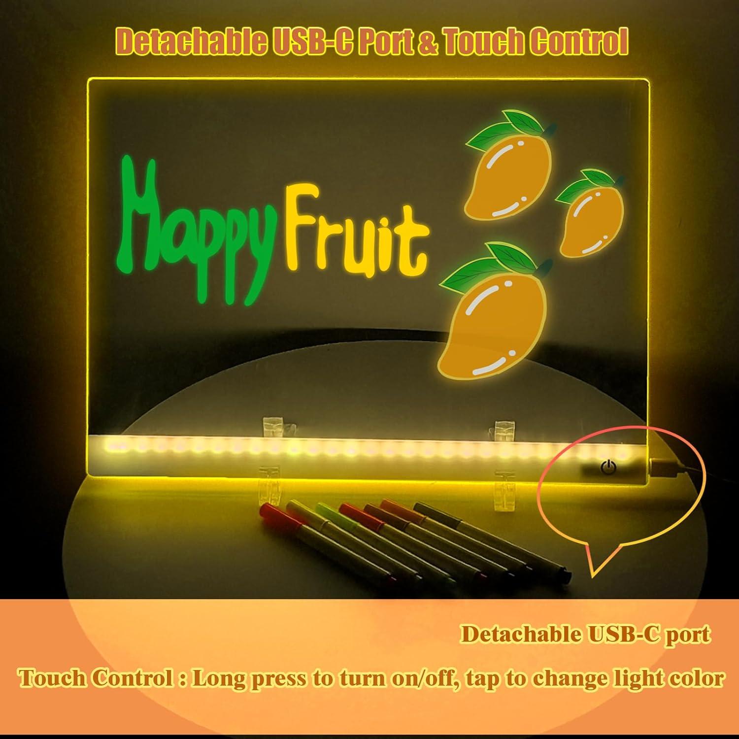 Tablero de Dibujo LED Genérico 34.8x25.4 cm 6 Colores