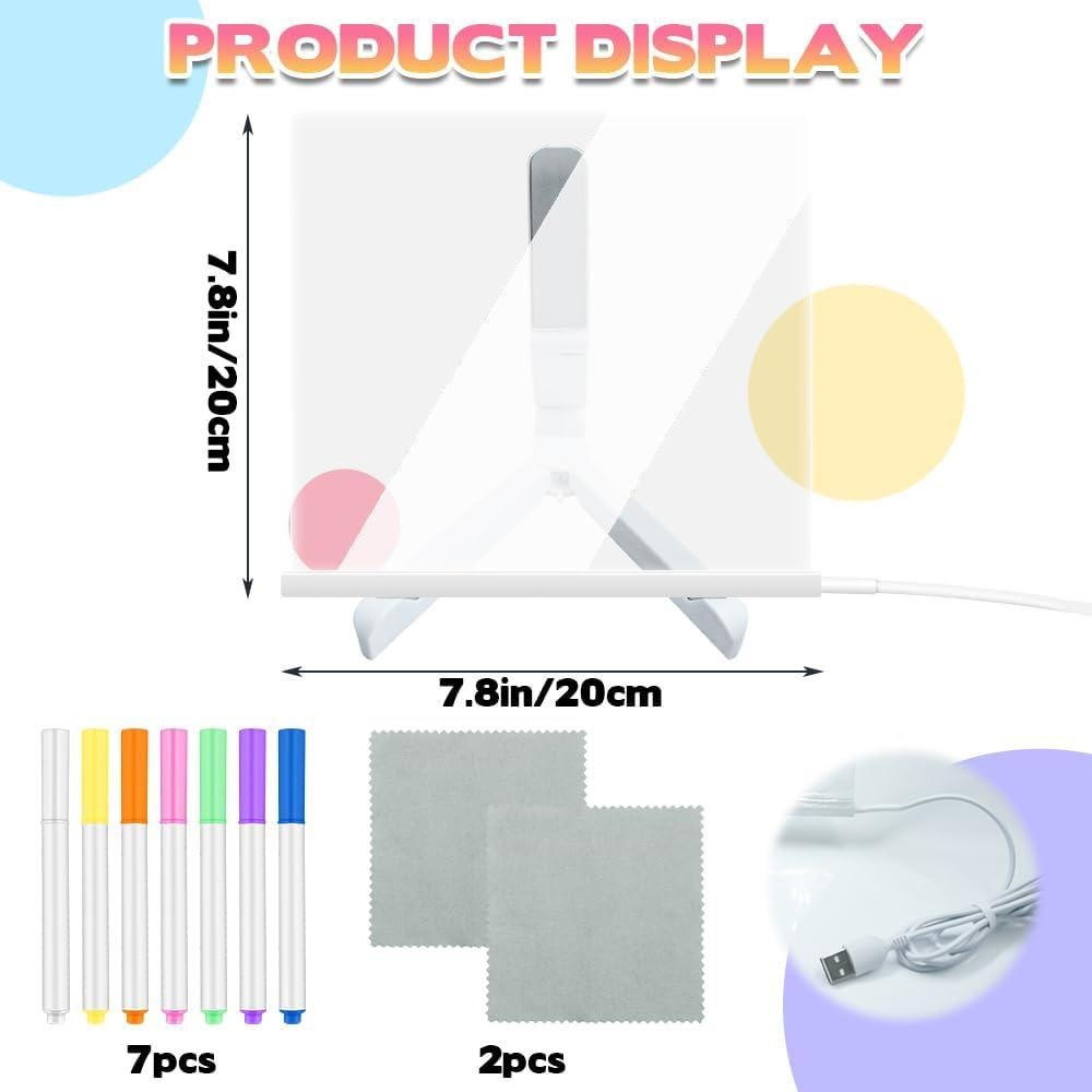 Tablero de Notas LED OneNine 20.1 cm Acrílico Brillante