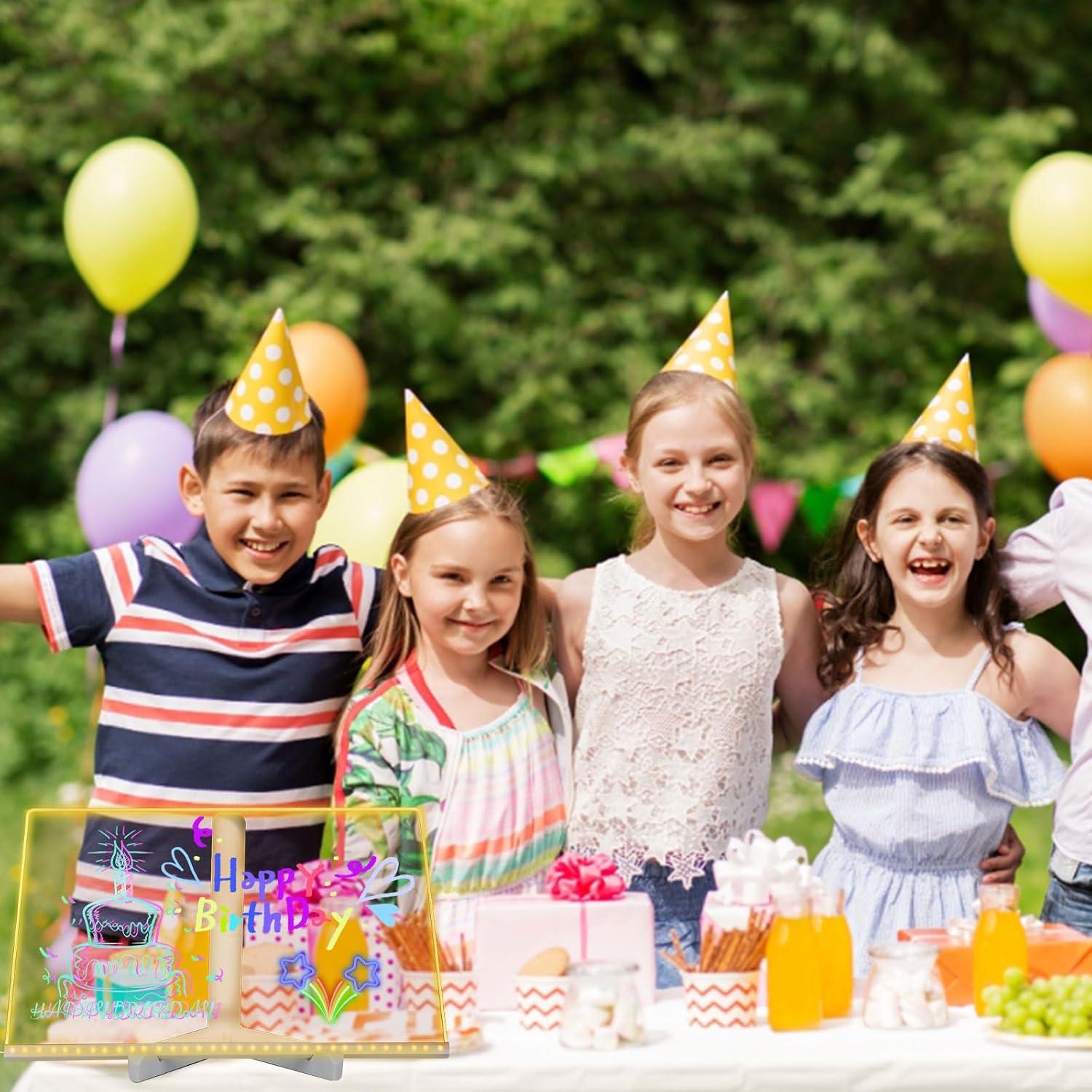 Tablero de Notas LED KARNXYL Acrílico 30x20cm con 7 Lápices