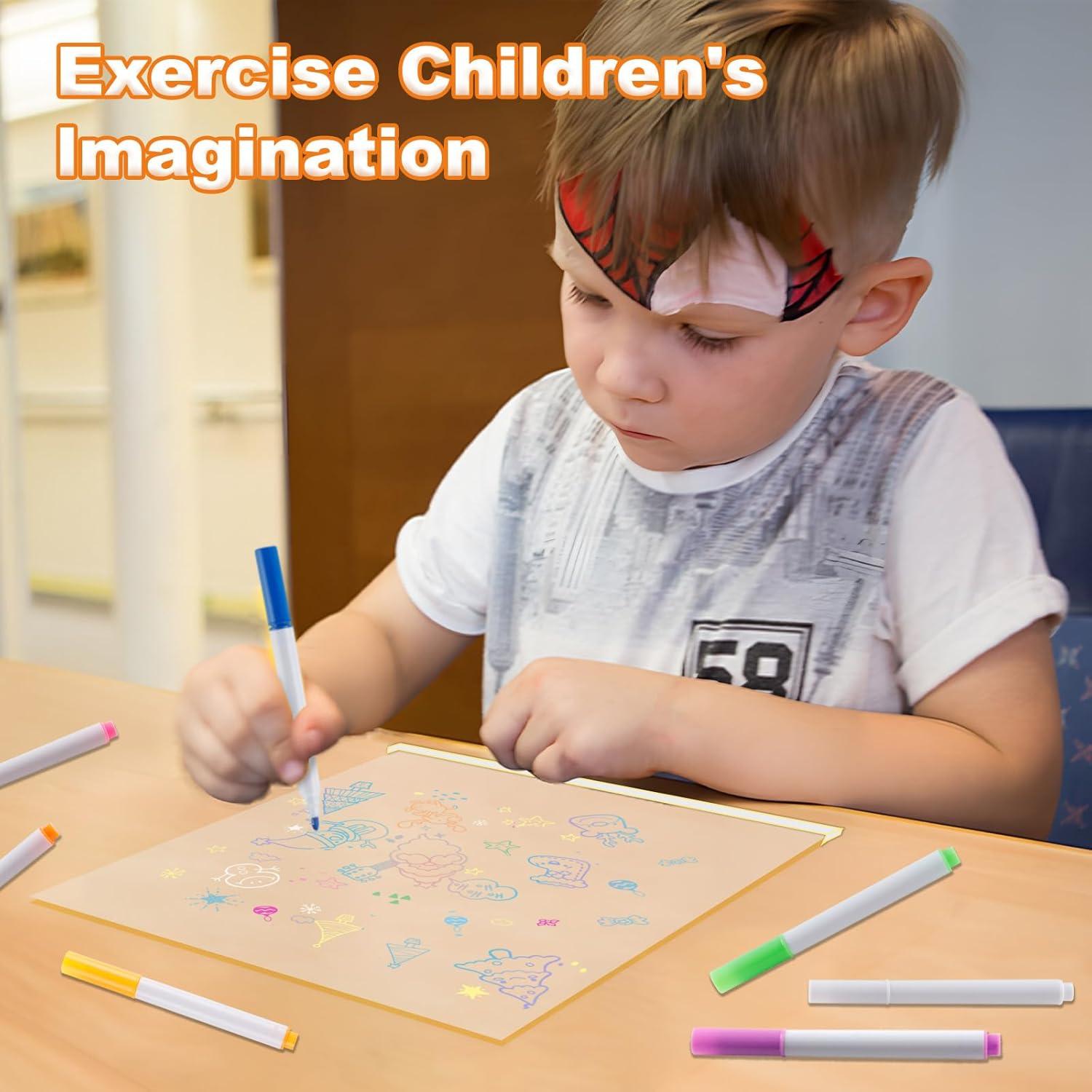 Tablero de Notas LED Fellibay 20.07cm Acrílico Borrado en Seco