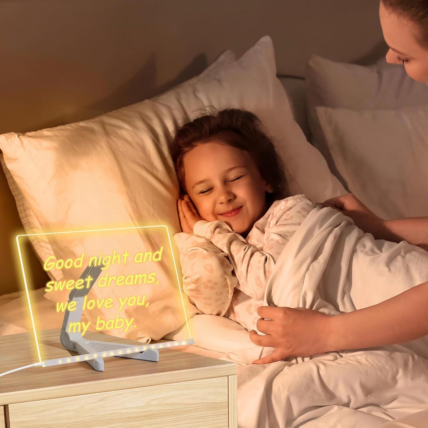 Tablero de Borrado en Seco Acrílico Brilico 30x20cm con Luz