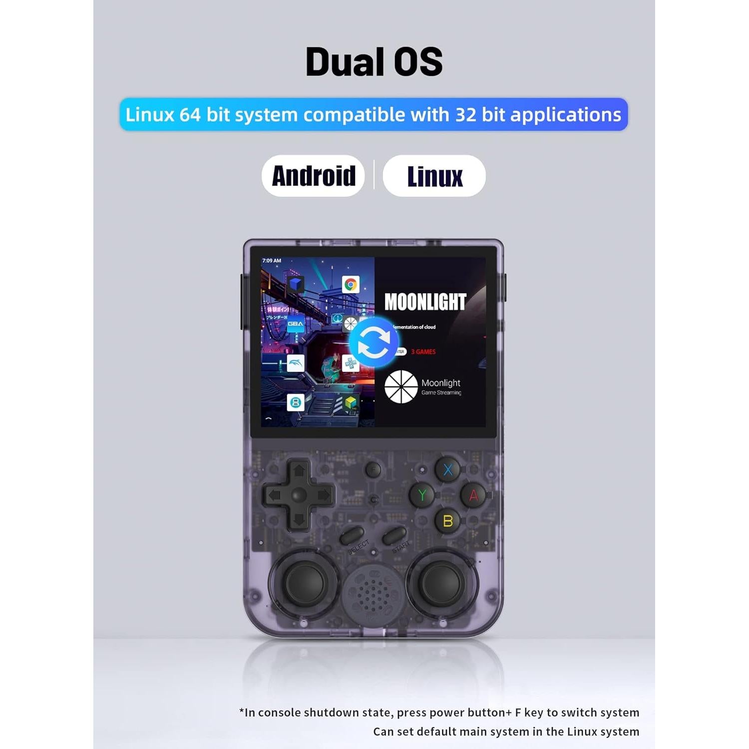 Consola de Juegos Portátil Retro Cintwor RG353V 3.5" IPS Android 11