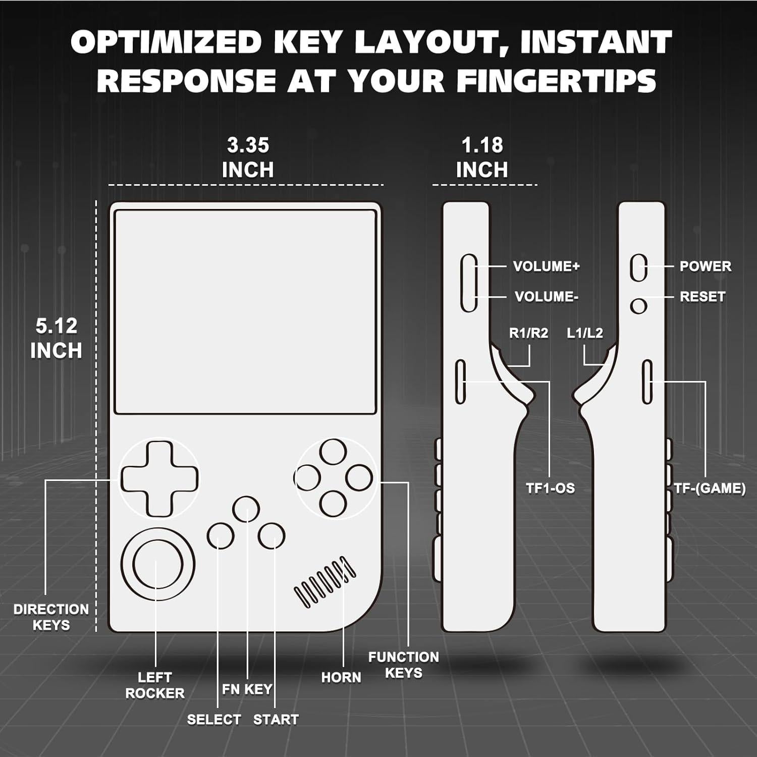 Consola de Juegos Portátil XGB36 - Pantalla HD 3.5", 64GB