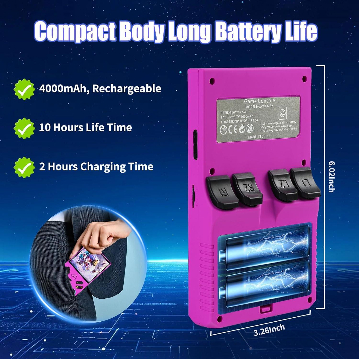 Consola de Juegos Portátil GWALSNTH V40 Max 256GB 40000 Juegos