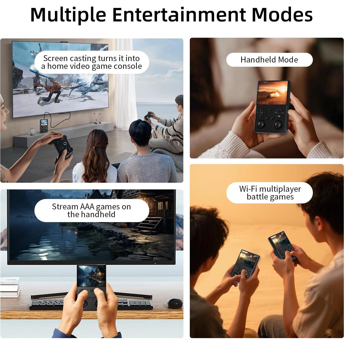 Consola de Juegos Portátil RG35XX Pro 64GB Pantalla IPS 3.5"