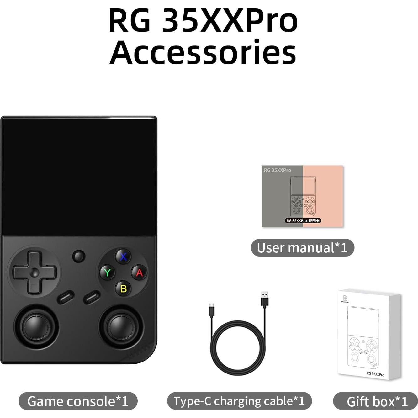 Consola de Juegos Portátil RG35XX Pro 64GB Pantalla IPS 3.5"