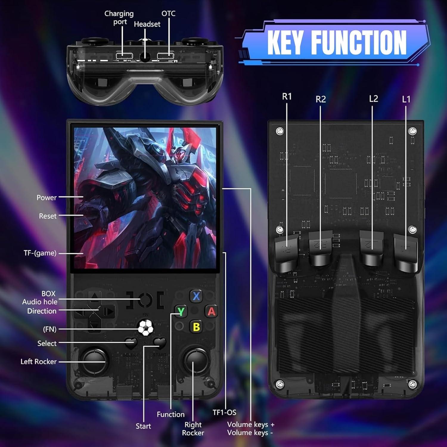 Consola de Juegos Portátil SIBOTION R36MAX 64GB Retro