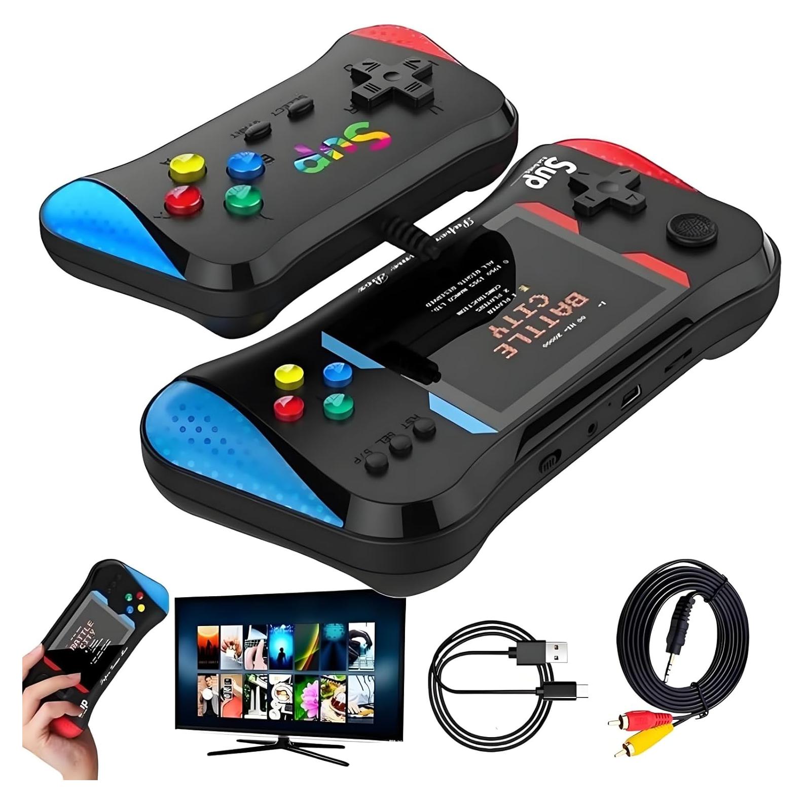 Consola de Juegos Portátil SIBOTION Retro 500 Juegos 3.5" LCD