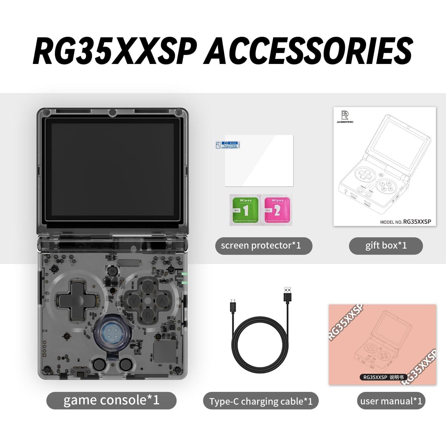 Consola de Juegos Retro Portátil Doriteney RG35XXSP 64GB WiFi